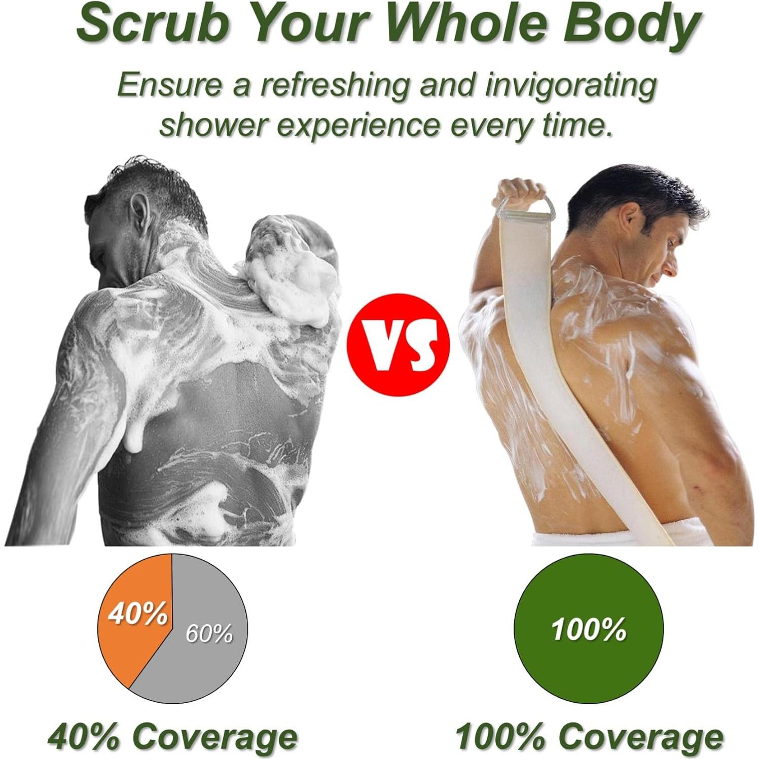 Esponja de Lufa Natural YUNKWONG Exfoliante para el Cuerpo