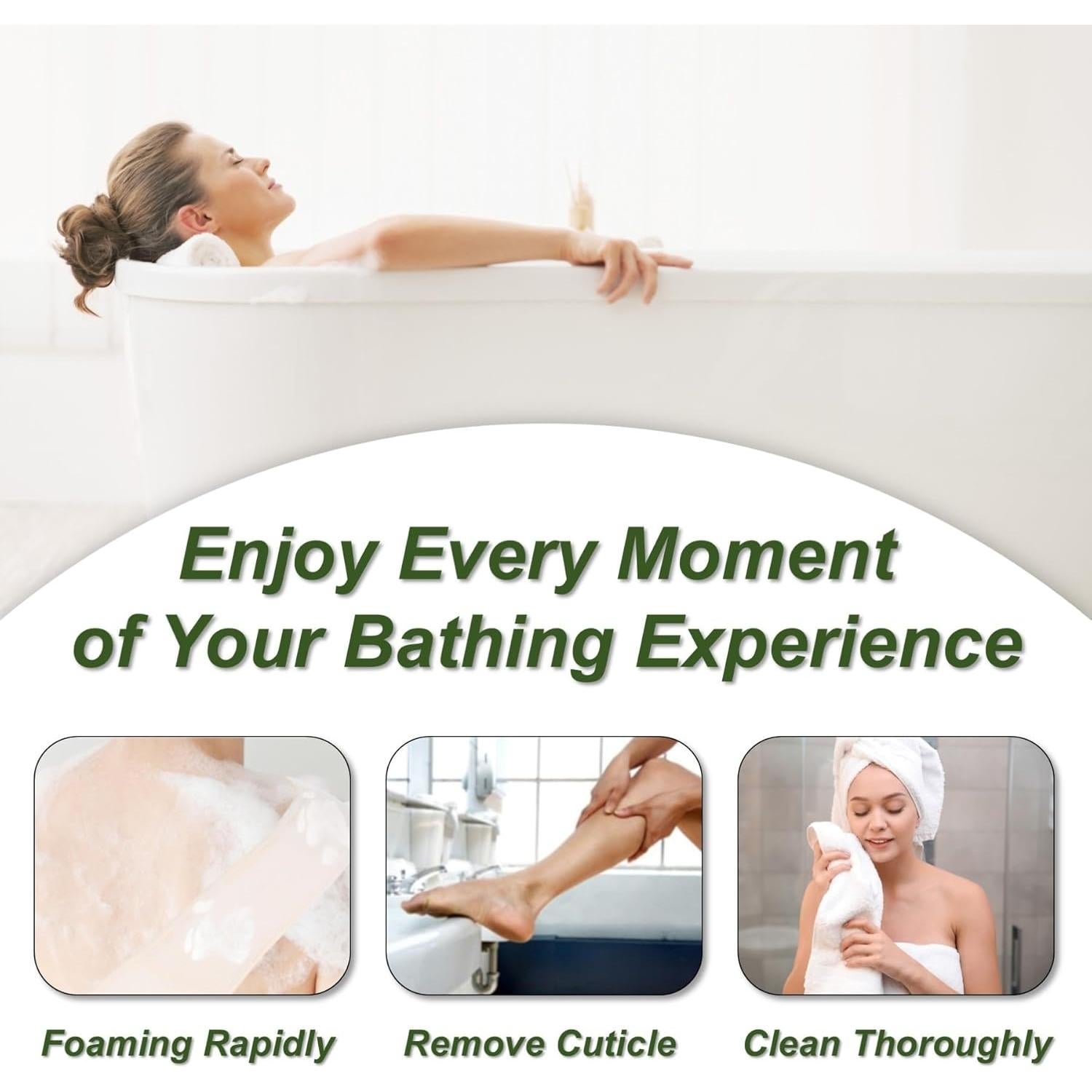 Esponja de Lufa Natural YUNKWONG Exfoliante para el Cuerpo