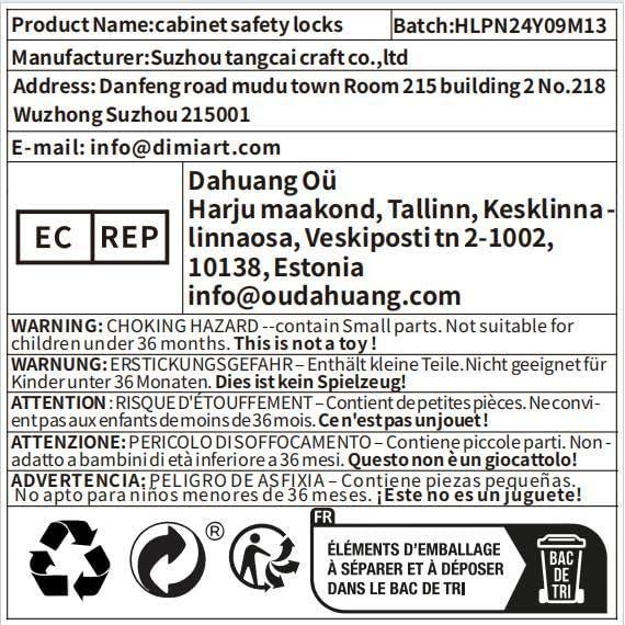 Cerraduras Magnéticas para Gabinetes 6 Unidades + 2 Llaves