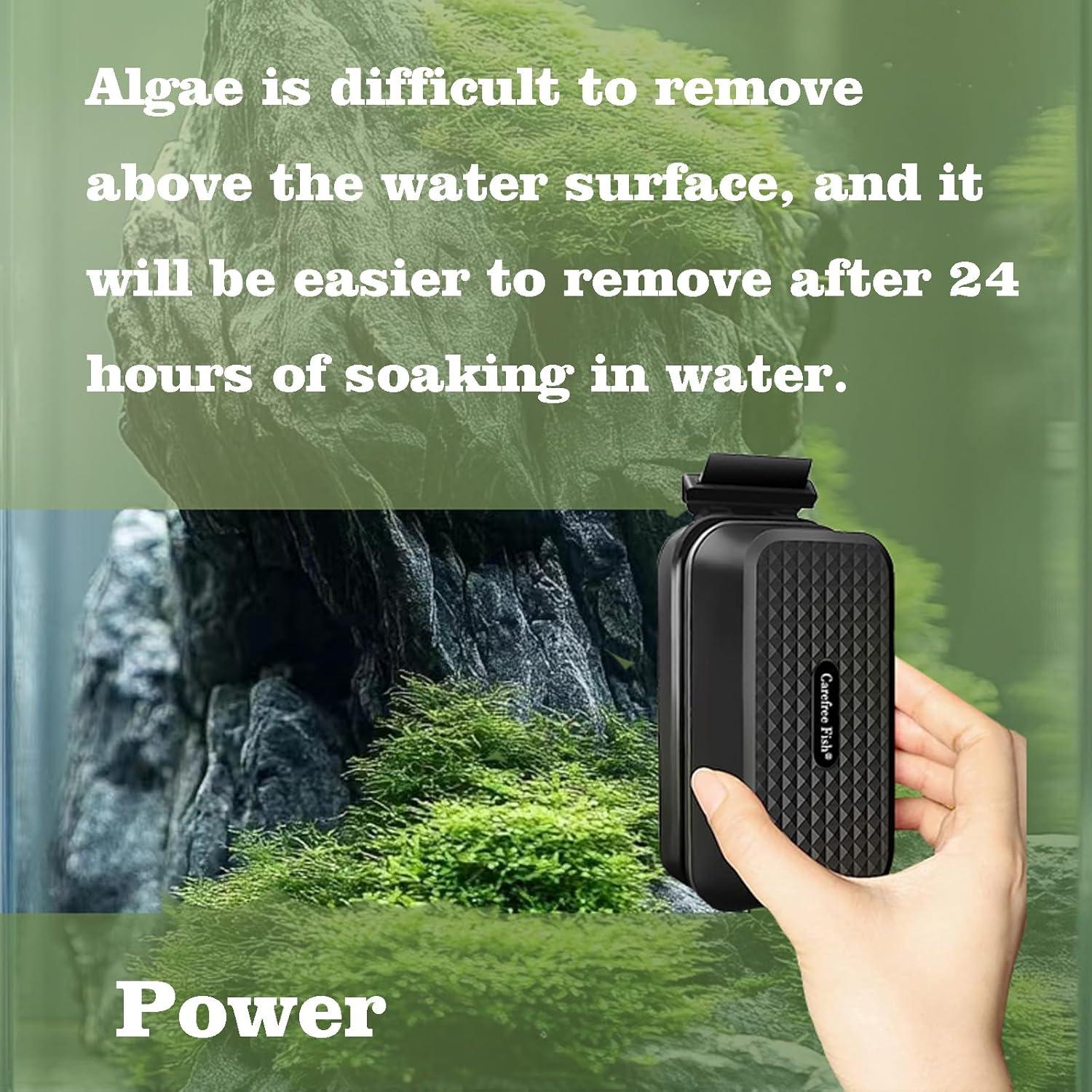 Limpiador Magnético Carefree Fish para Acuario de Vidrio 11.4x6.6 cm