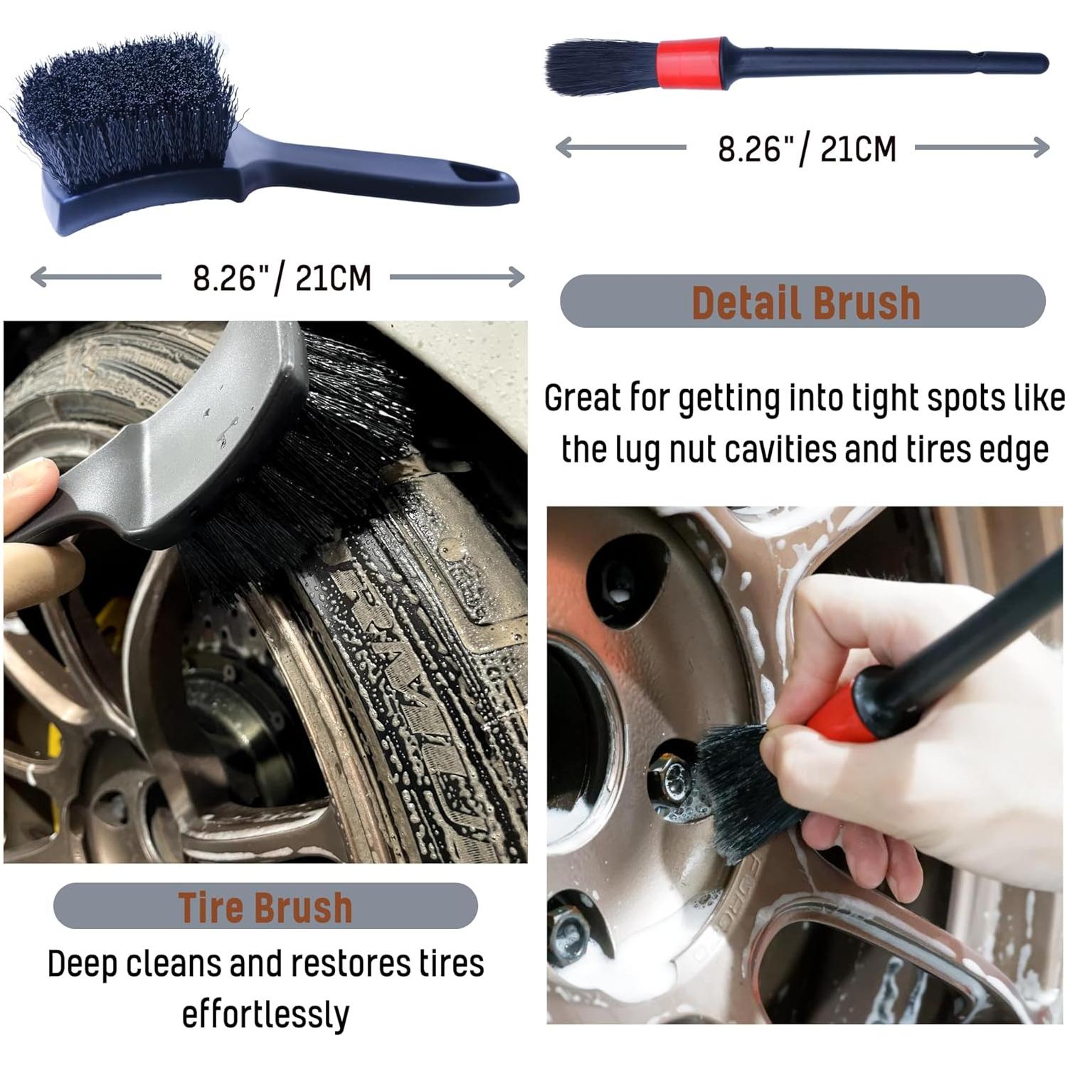 Cepillo de Rueda Oesee BS-WB001, 4 Piezas, Flexible y Suave