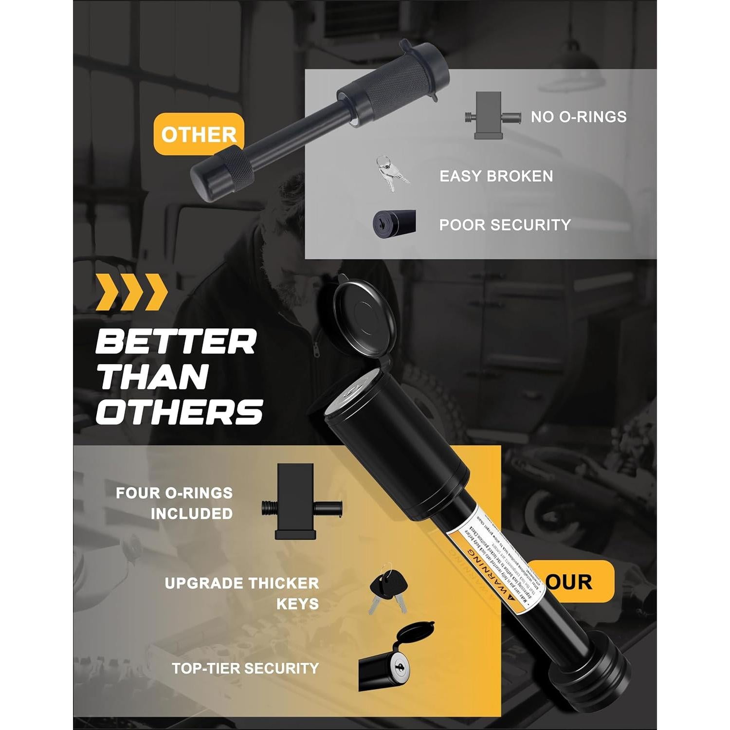 Cerradura de Pasador para Enganche de Remolque RETRUE 2"