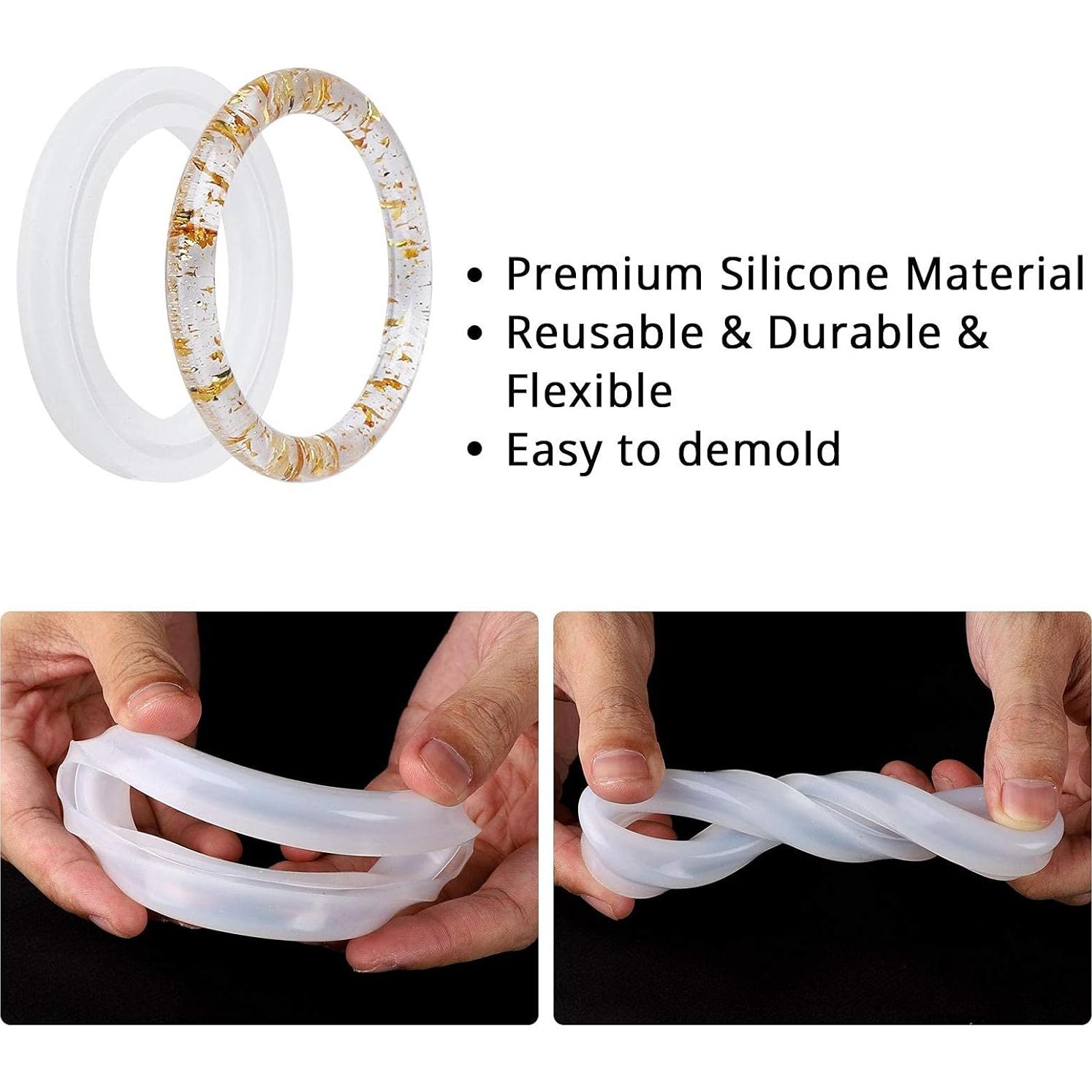 Moldes de Silicona para Pulsera Gartful 6 Piezas DIY