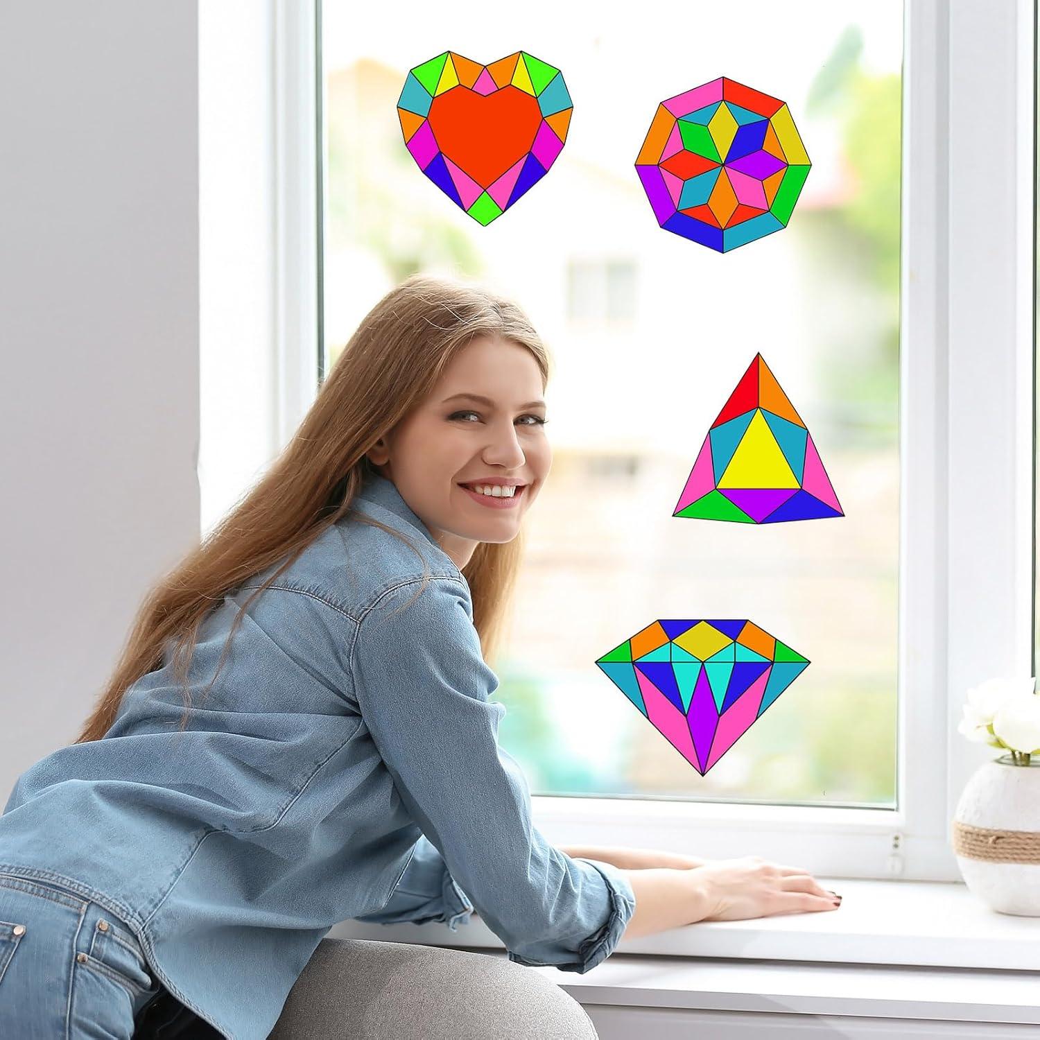 Kit de Manualidades Trandraft 36 Piezas Adornos de Ventana 15 cm