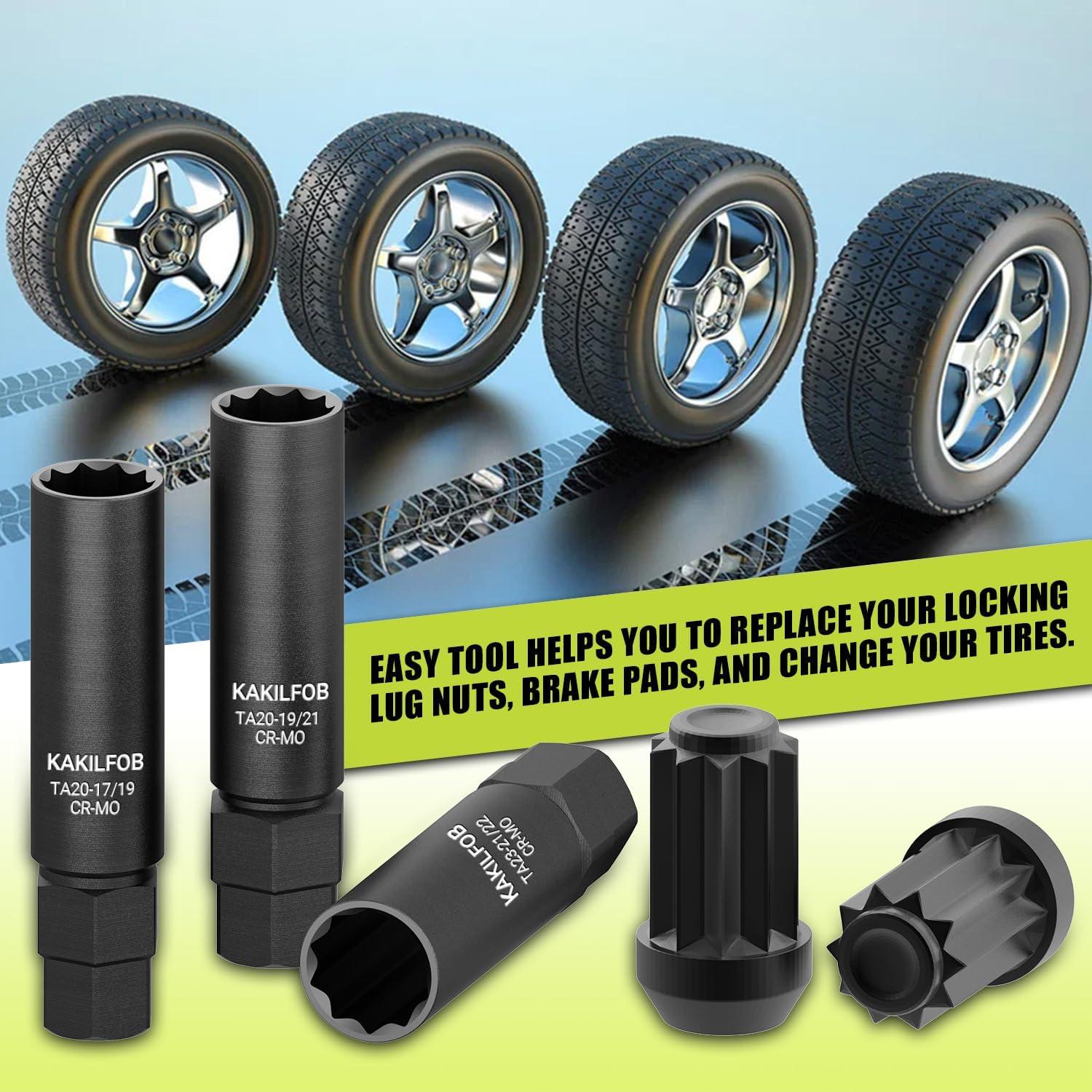 Enchufe de Tuerca de Spline 10 Puntos KAKILFOB 17mm 19mm