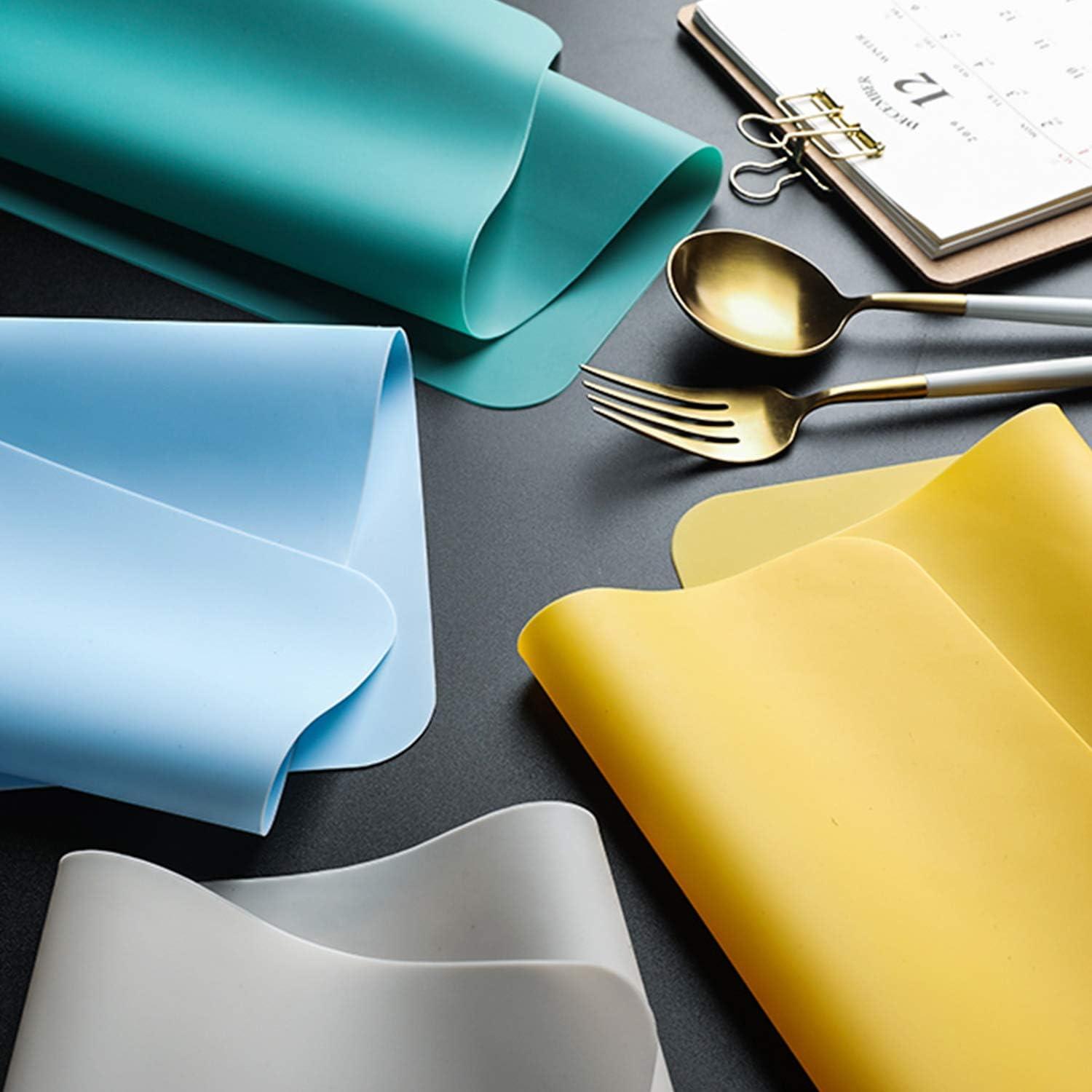 Manteles de Silicona Grado Alimenticio Panzexin 30x40cm 4pzas Negro