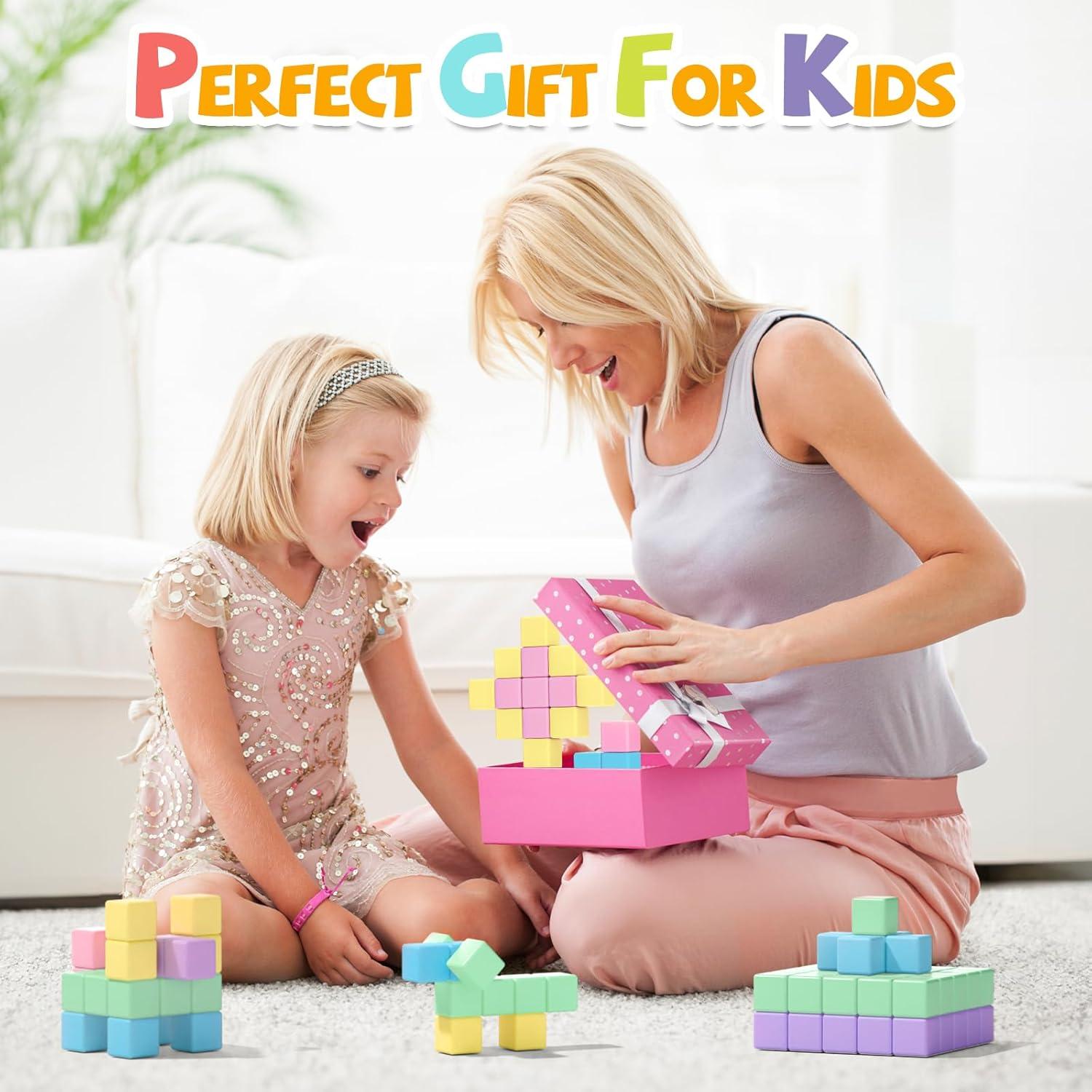 45PCS Bloques Magnéticos Montessori SYSKENI para Niños 2-8 Años