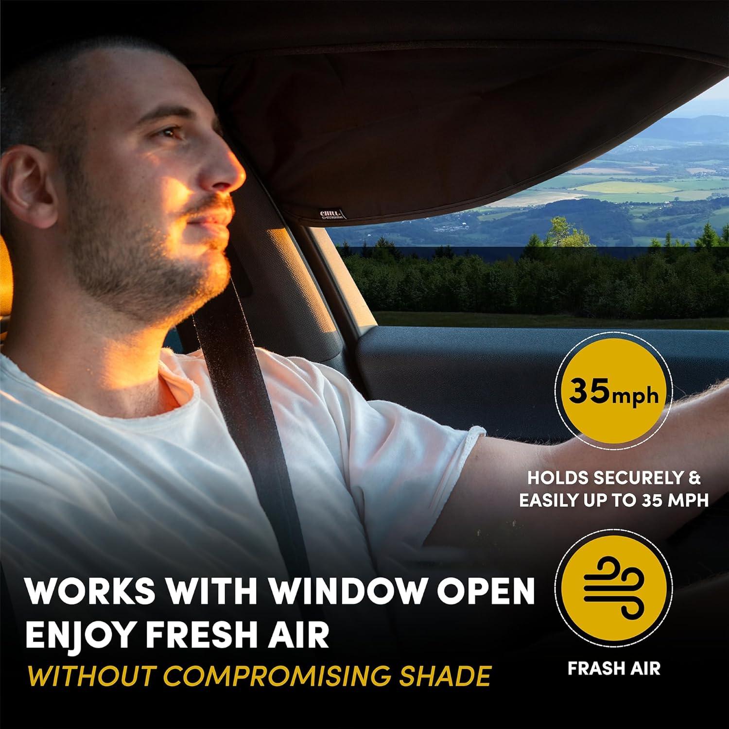 Sombrilla de Ventana Lateral Chillsunshade con 16 Imánes