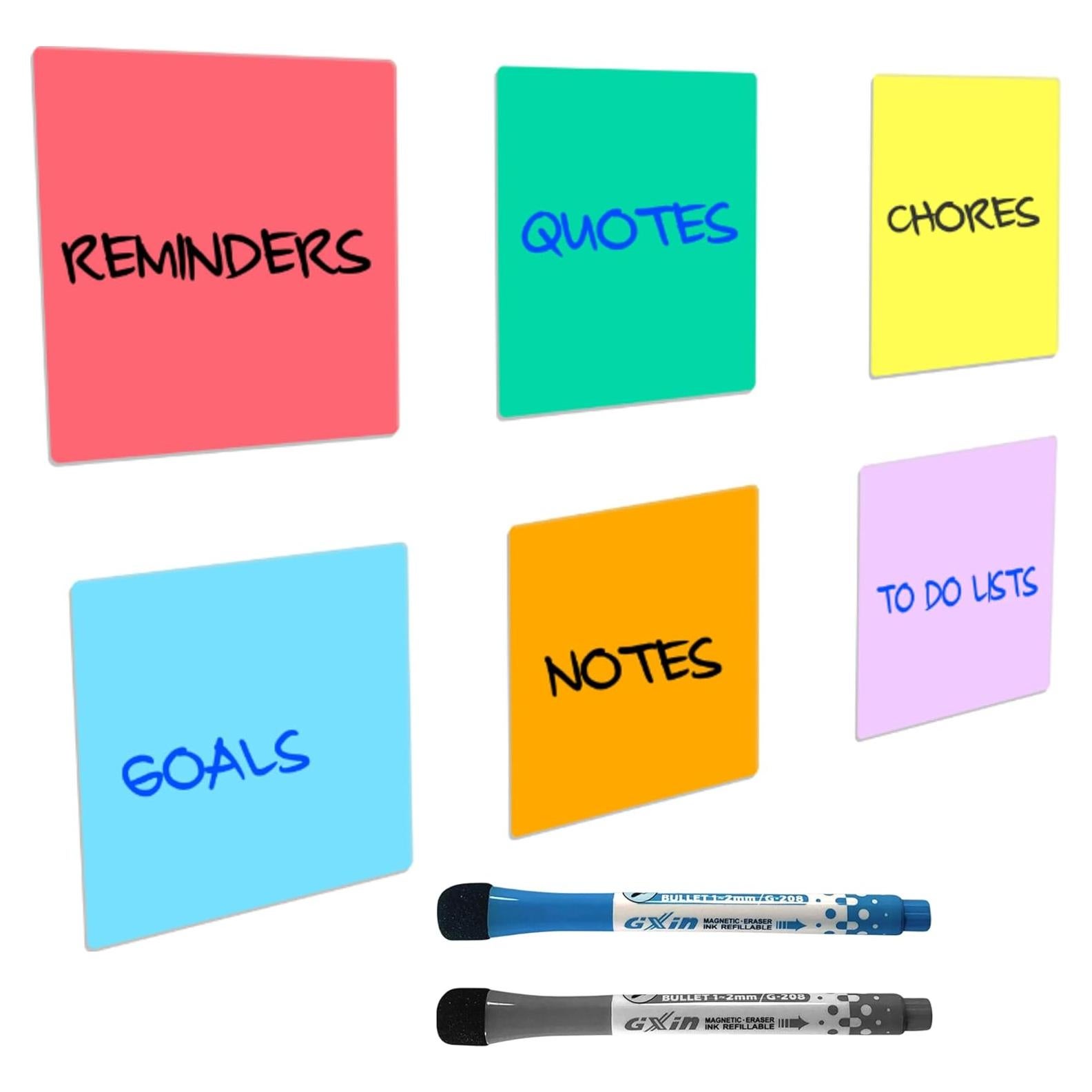 Notas Adhesivas Borrables Quick Canary - Paquete de 6 Piezas 10x10 cm