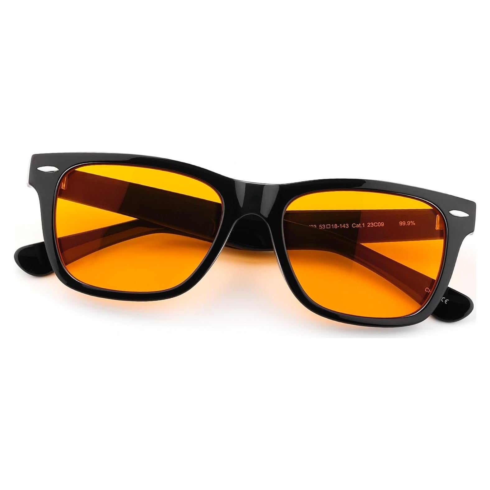 Gafas bloqueadoras de luz azul ViewJoy 99.9% Ámbar para dormir