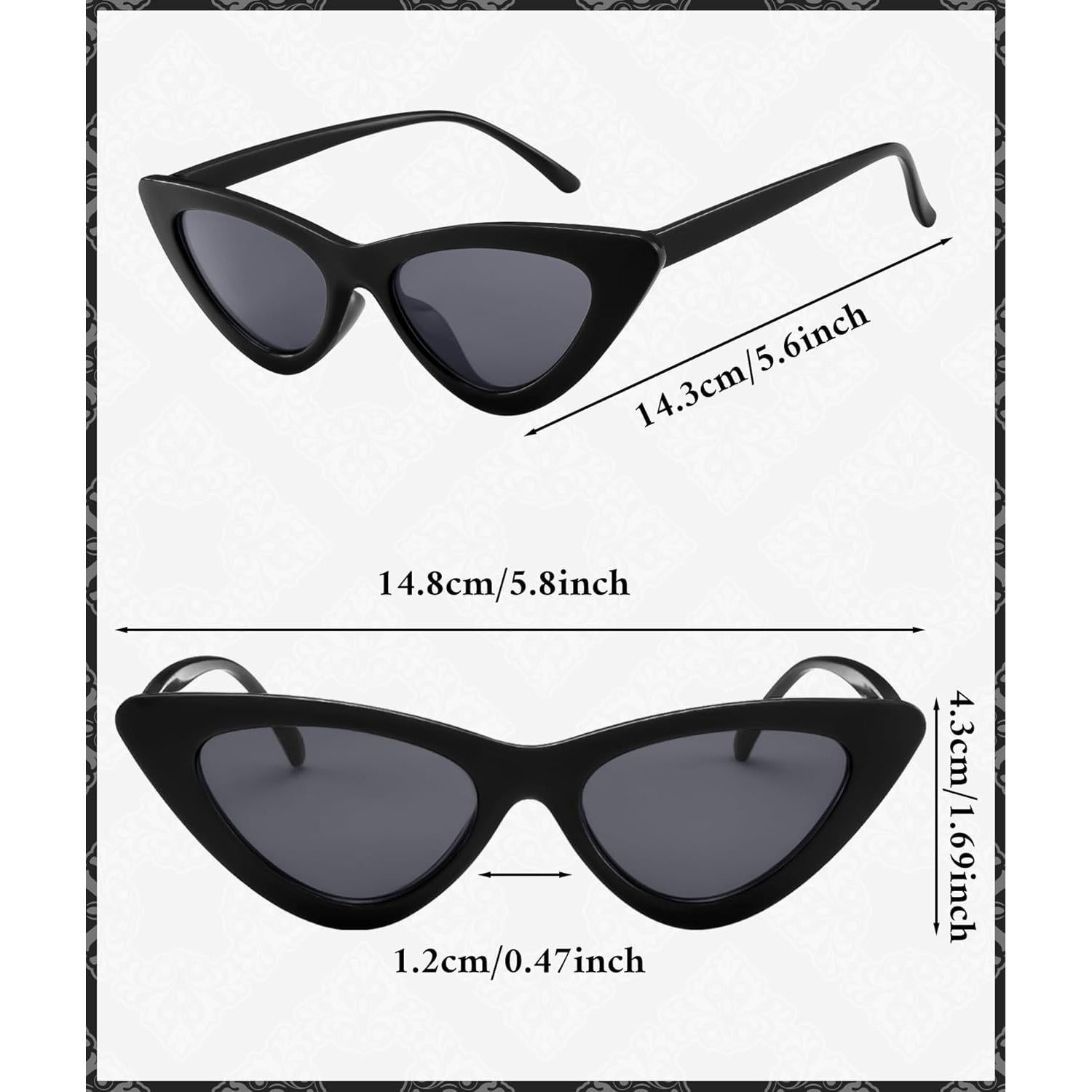 Gafas de sol cat eye vintage PLULON para hombres y mujeres