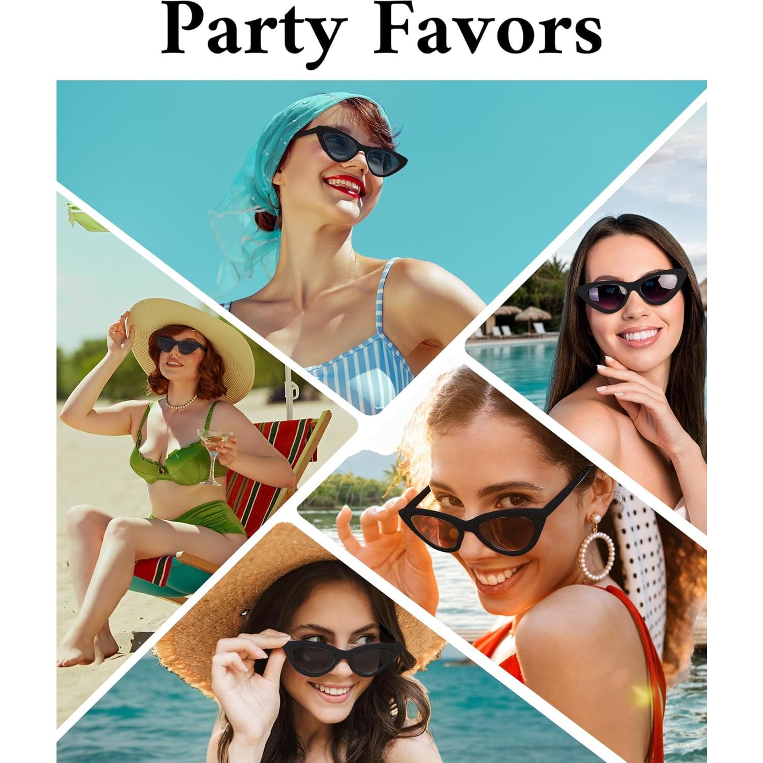 Gafas de sol cat eye vintage PLULON para hombres y mujeres