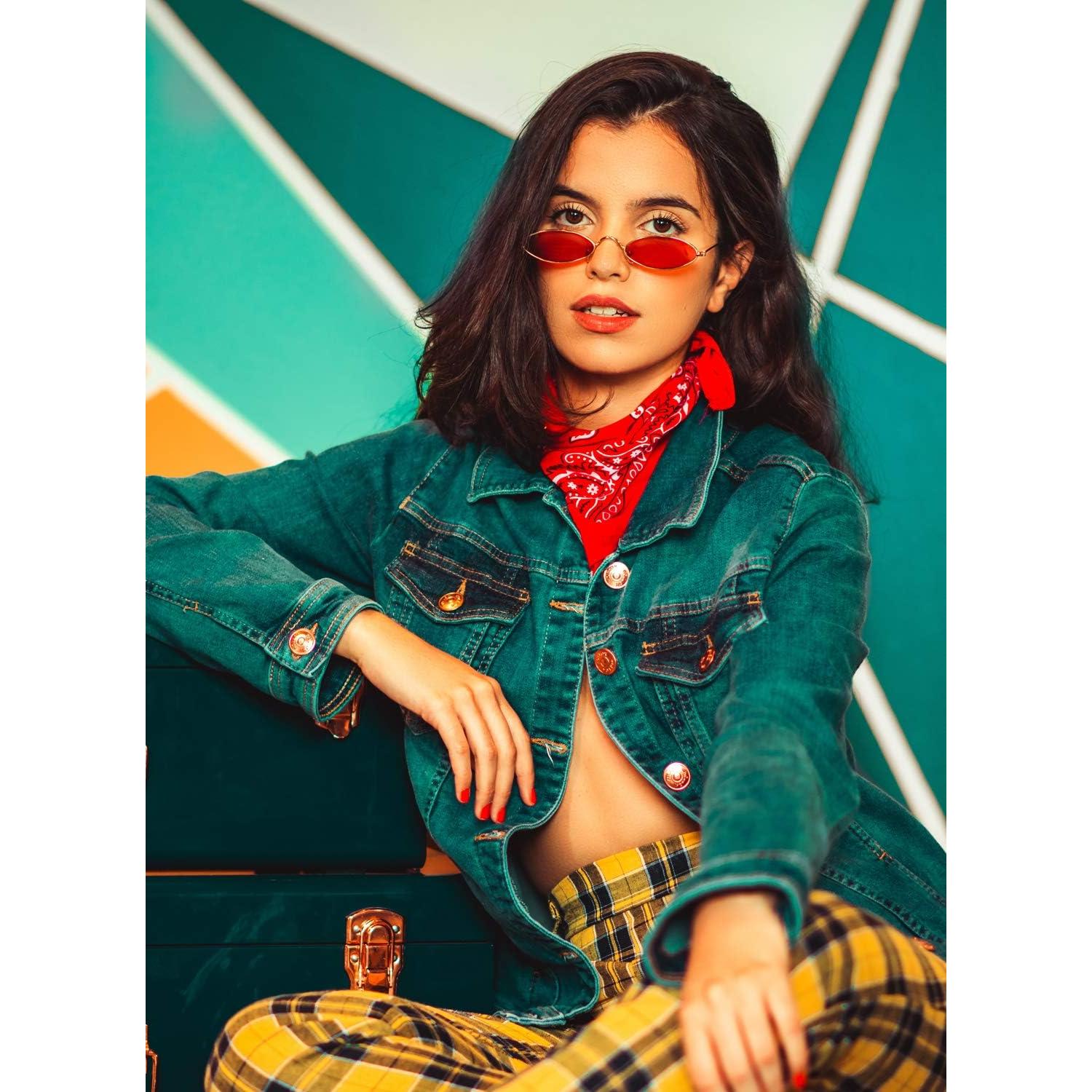 Gafas de sol ovaladas retro COASION UV400 para hombres y mujeres