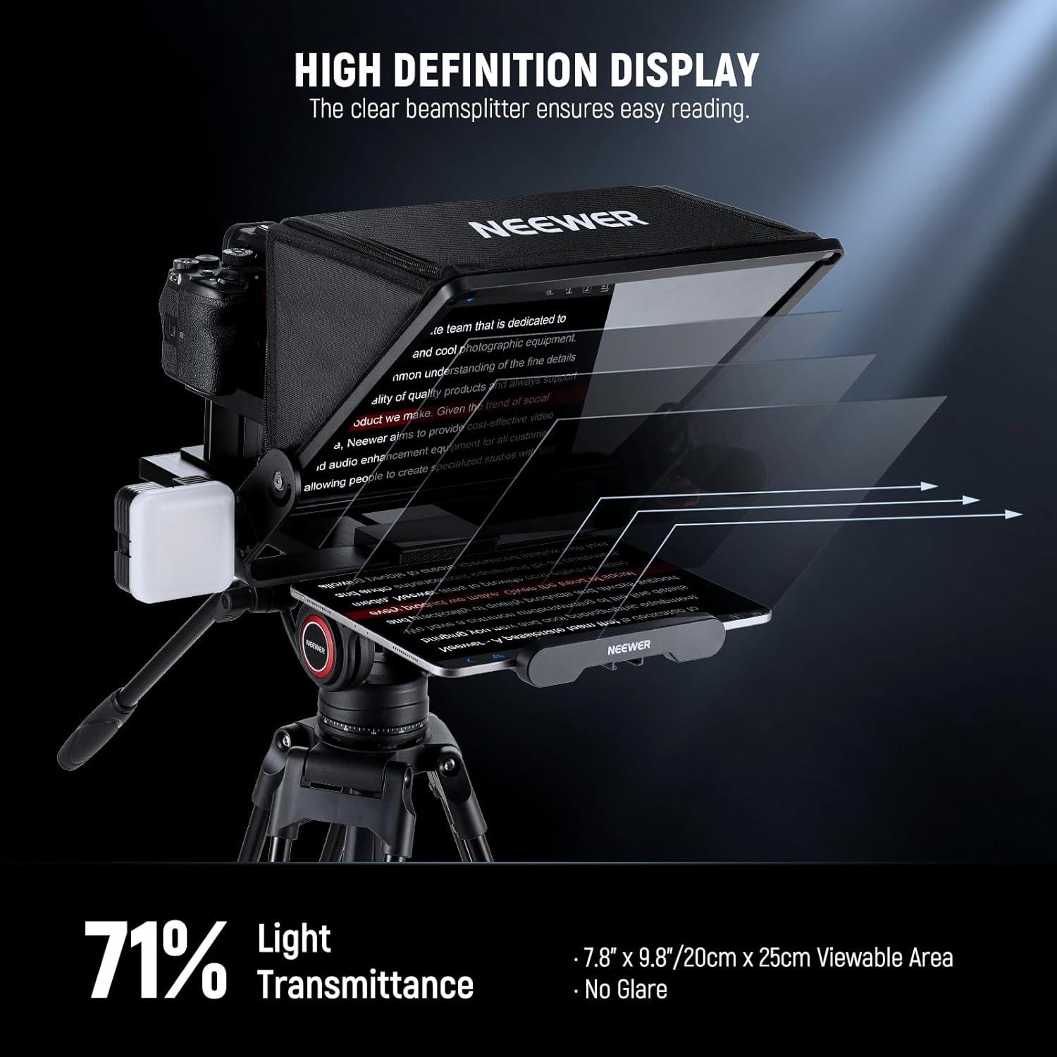Teleprompter NEEWER X14 III con control remoto y app