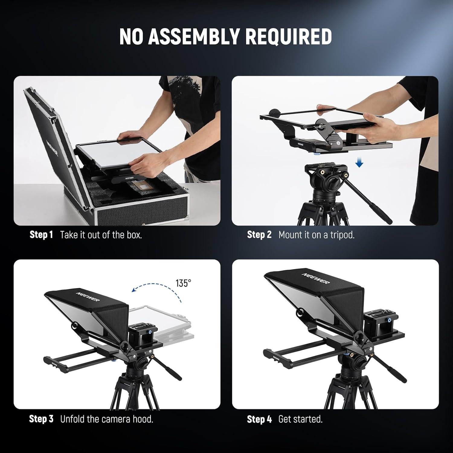 Teleprompter NEEWER X14 III con control remoto y app