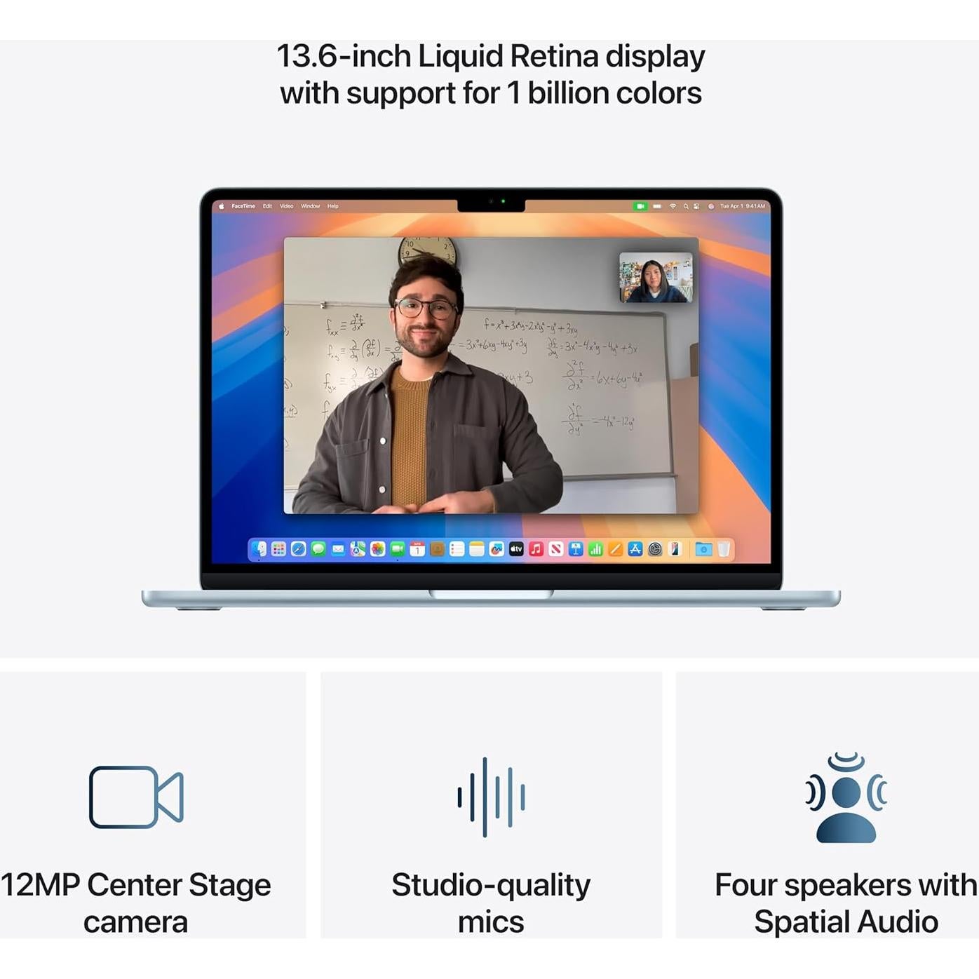 Apple MacBook Air 2025 13.6" M4 16GB 256GB SSD Azul Cielo