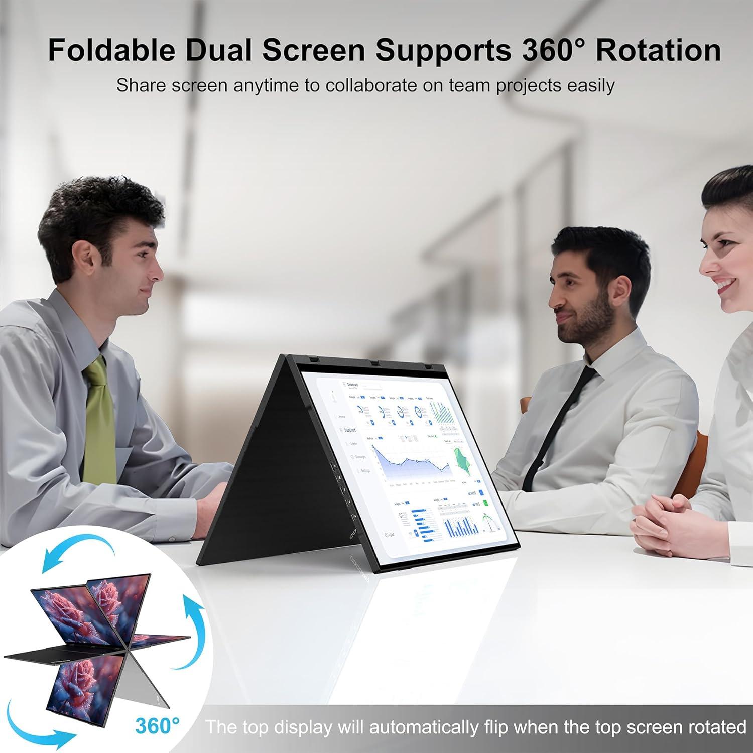 Monitor Portátil Wisecoco 18.5'' FHD 1080P USB-C HDMI