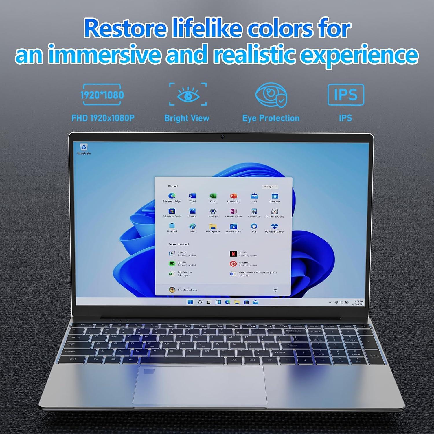 Laptop Molegar 15.6" FHD, 16GB RAM, 512GB SSD, Plata