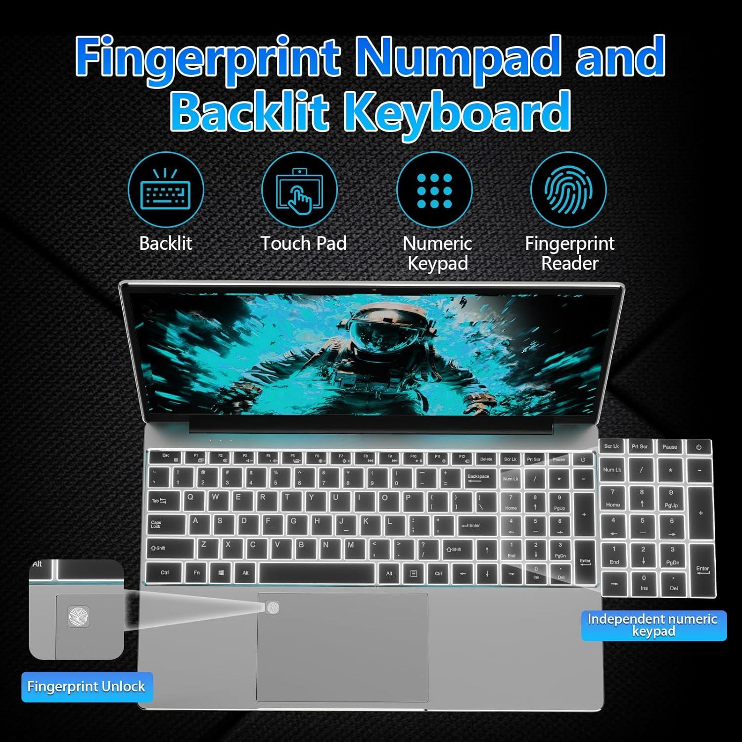 Laptop Molegar 15.6" FHD, 16GB RAM, 512GB SSD, Plata