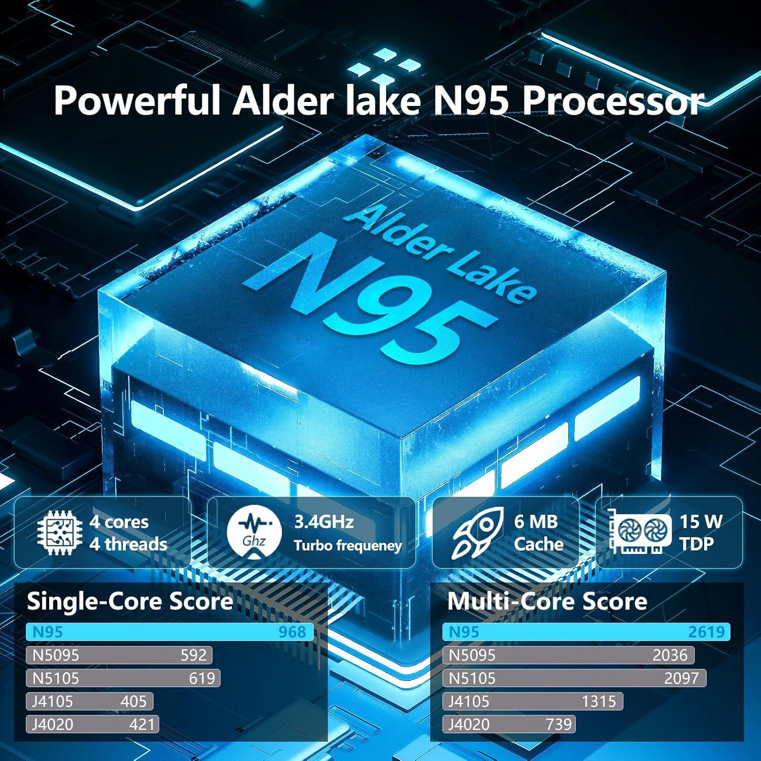 Laptop AVENKA 15.6" FHD, 16GB RAM, 1TB SSD, Celeron N95