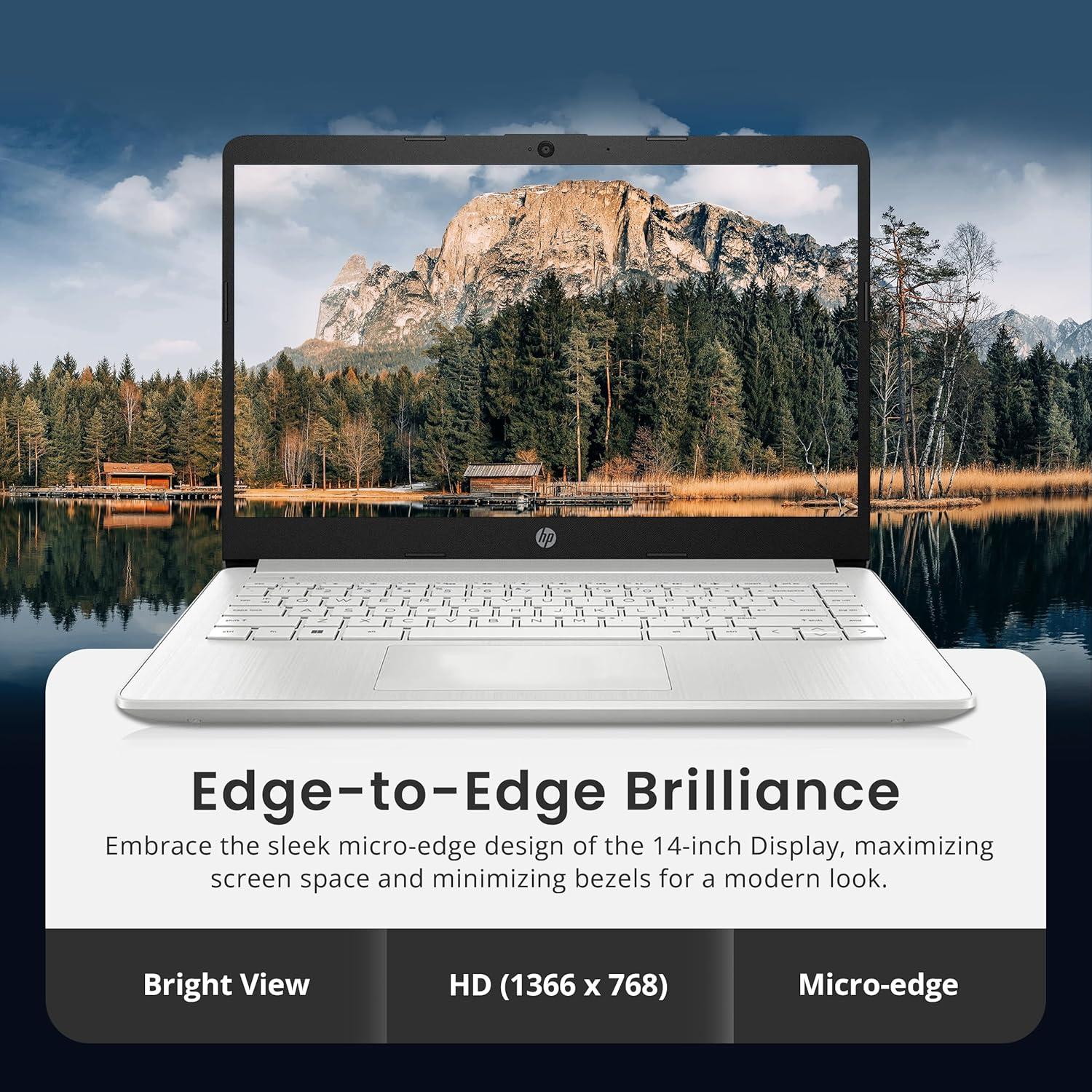 Laptop HP Stream 14" Plata | 16GB RAM | 1.28TB Almacenamiento | Intel 4 Núcleos | Windows 11