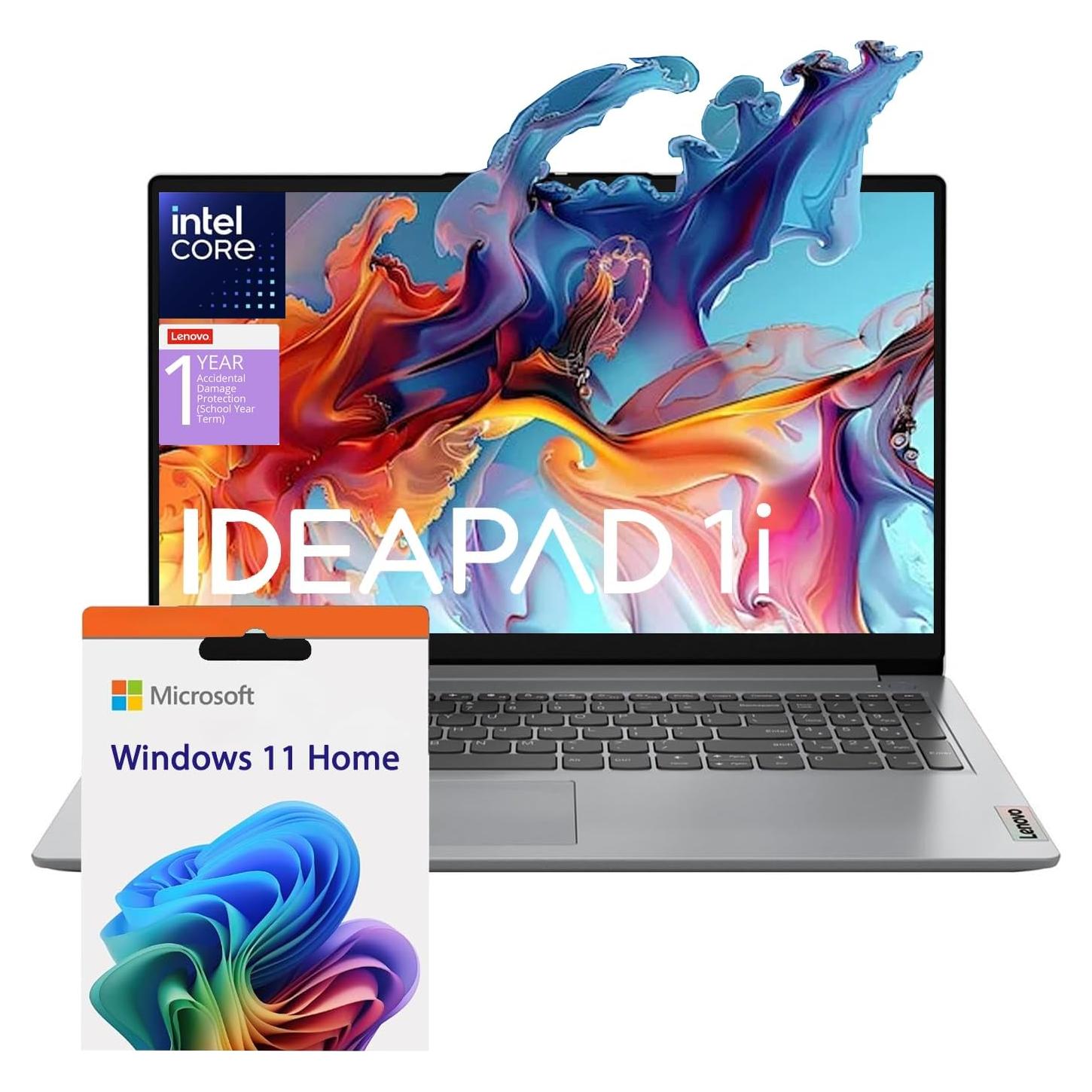 Laptop Lenovo Ideapad 1i | 20GB RAM | 1TB SSD + 128GB eMMC | 15.6" FHD | Win 11 Home | Gris