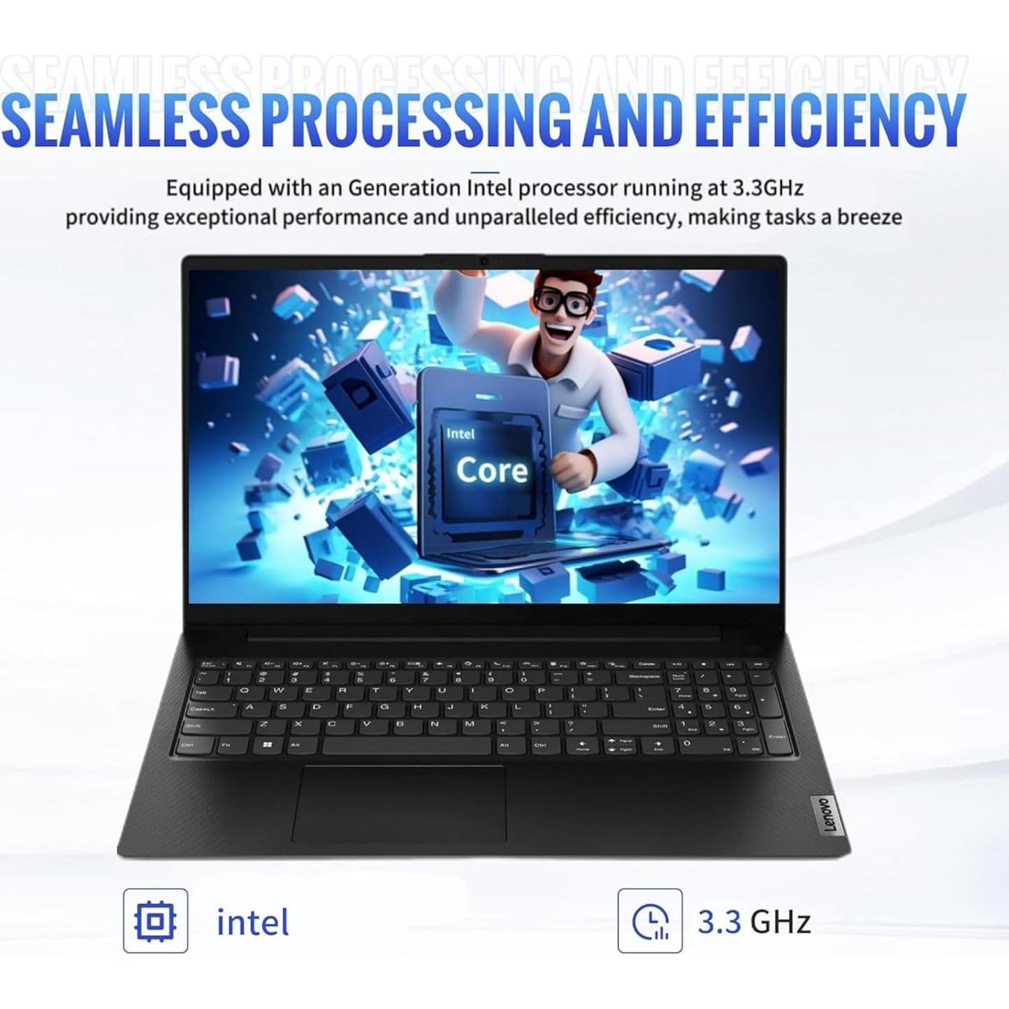 Laptop Lenovo V15 - 32GB RAM, 1TB SSD, Intel Celeron, 15.6 FHD