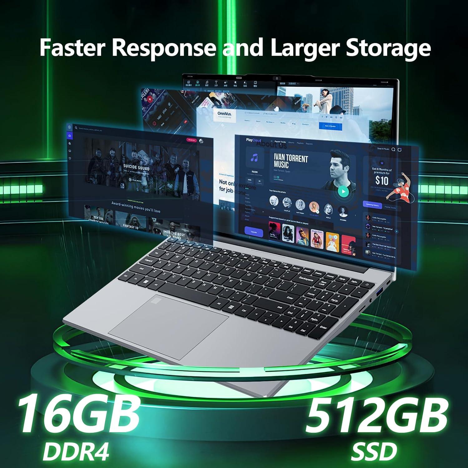 Laptop AVENKA UL153 15.6" FHD Celeron N5095 16GB 512GB SSD