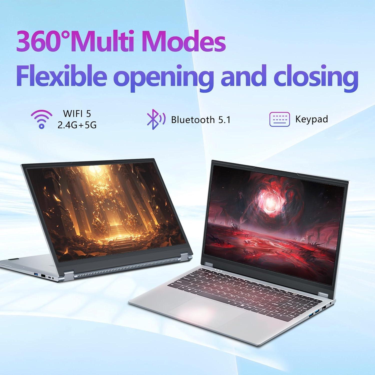 Laptop 2 en 1 AVENKA G3 15.6" Touch, 16GB RAM, 512GB SSD