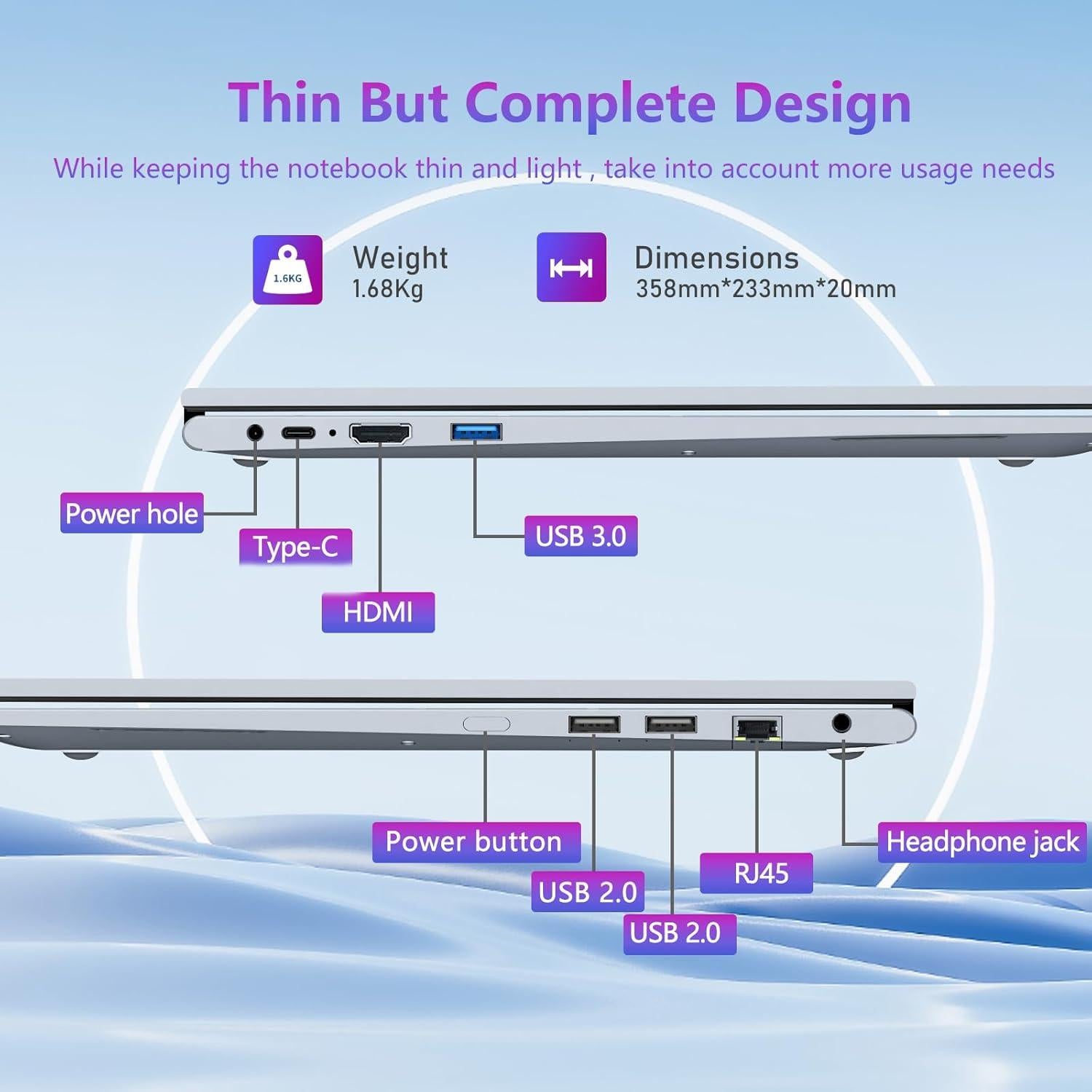 Laptop 2 en 1 AVENKA G3 15.6" Touch, 16GB RAM, 512GB SSD
