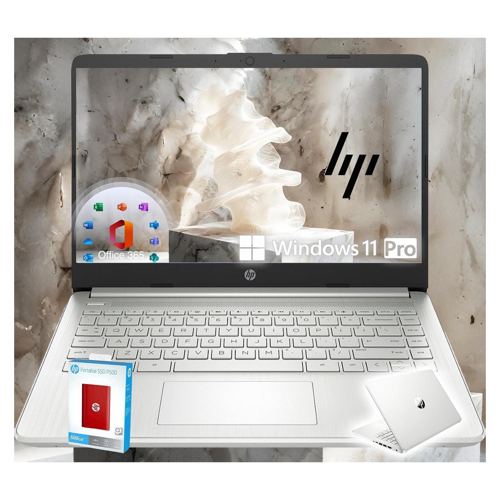 HP Ultrabook 14" Intel Celeron 16GB RAM 1.6TB SSD Plata