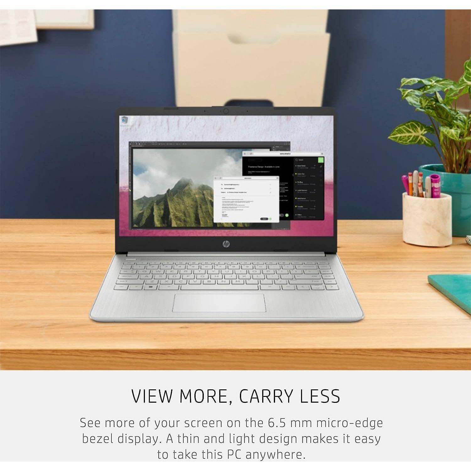 HP Ultrabook 14" Intel Celeron 16GB RAM 1.6TB SSD Plata