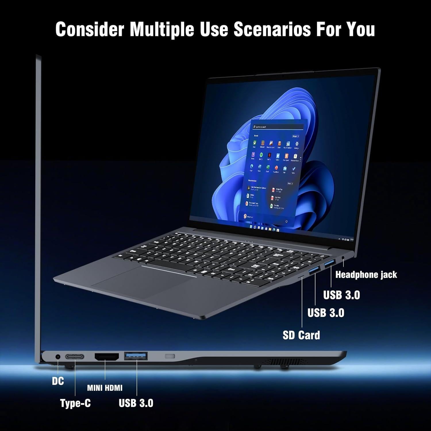 Laptop Gamer Tunhail UL156-3Y 15.6" FHD 16GB RAM 512GB SSD