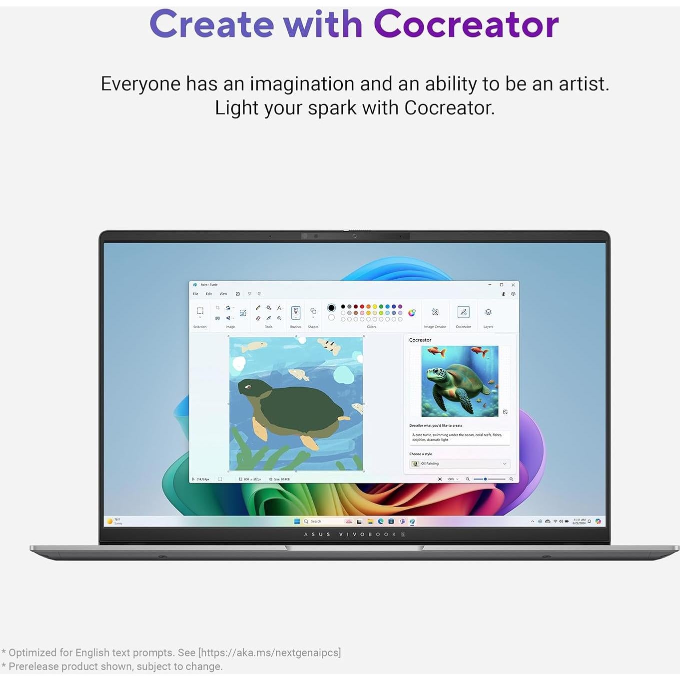 Laptop ASUS Vivobook S 15, 15.6" OLED 3K, 16GB RAM, 1TB SSD