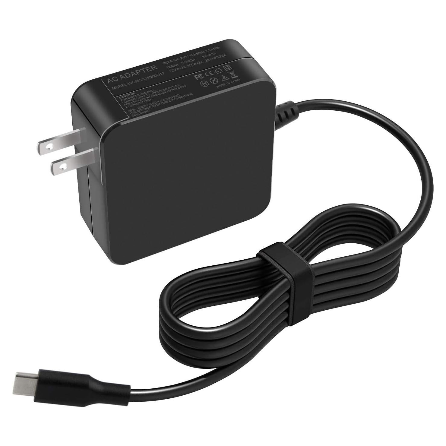 Adaptador de corriente USB Tipo C 65W Dongguan Lewe para MacBook y más
