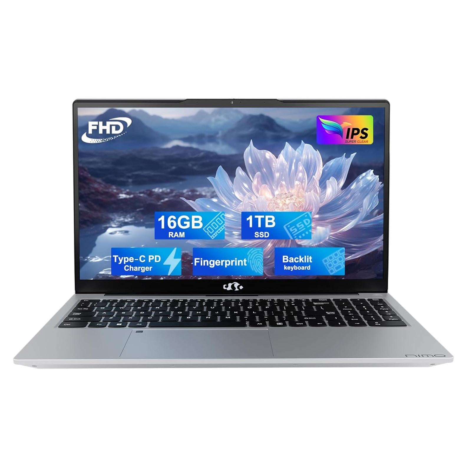 Laptop NIMO 15.6" FHD, 16GB RAM, 1TB SSD, Intel Pentium