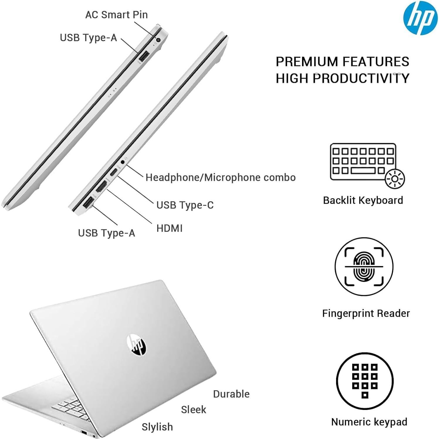 HP 17 Computadora Portátil i7 64GB RAM 1TB SSD Pantalla Táctil