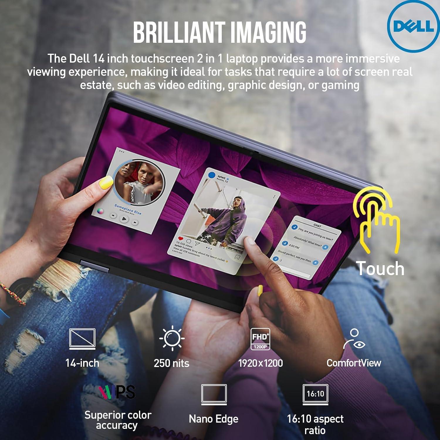 Laptop Dell Inspiron 14 2 en 1 Táctil FHD+ 32GB RAM 1TB SSD Azul