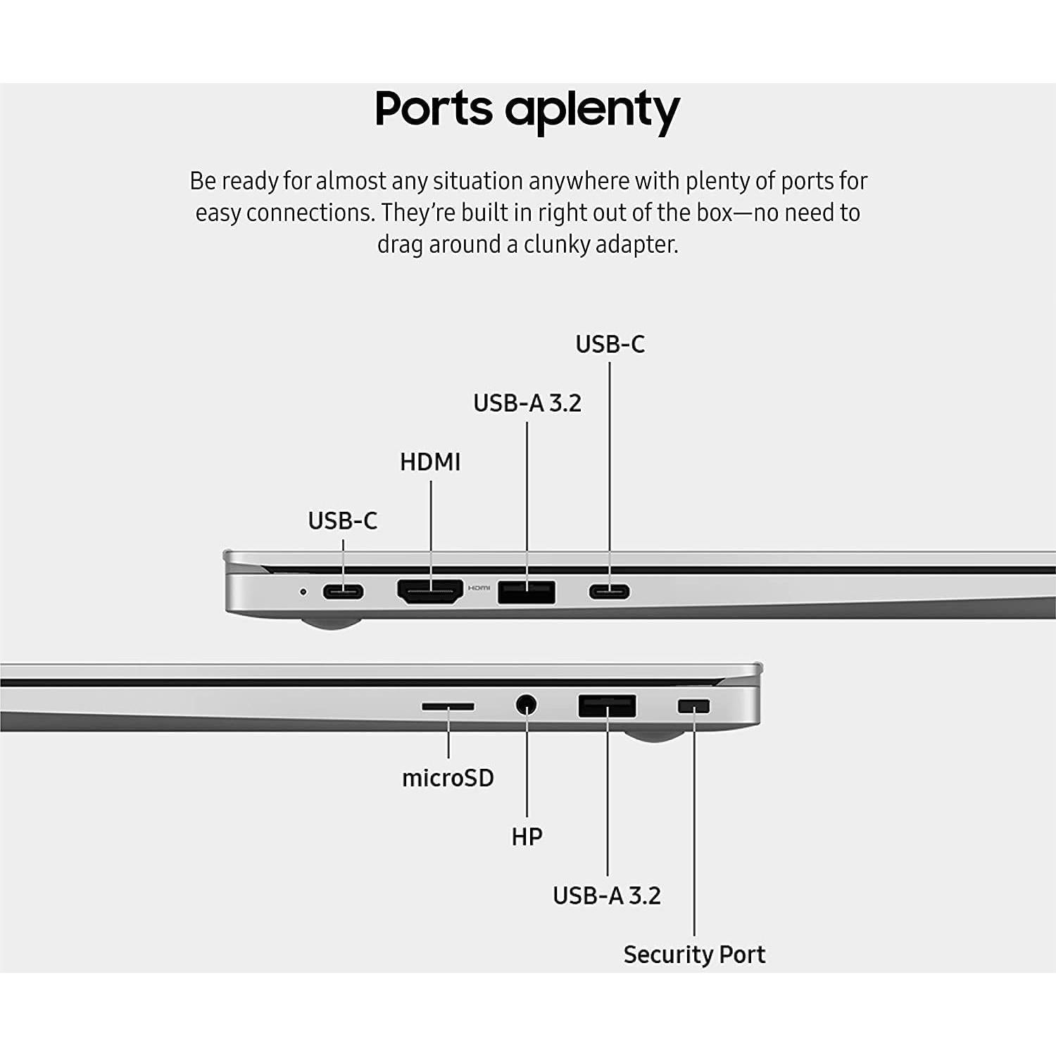 Laptop Samsung Galaxy Book3 15.6" i7 16GB 512GB Plata 2023