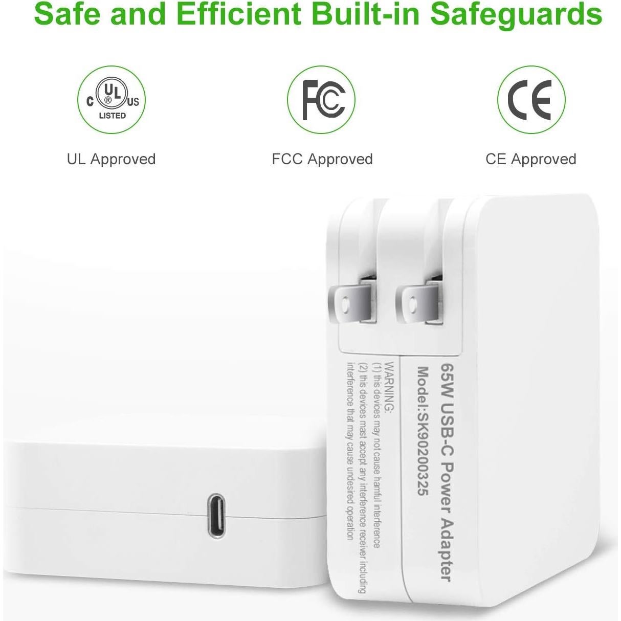 Cargador USB Tipo C 65W Givehooy para Laptops y Smartphones