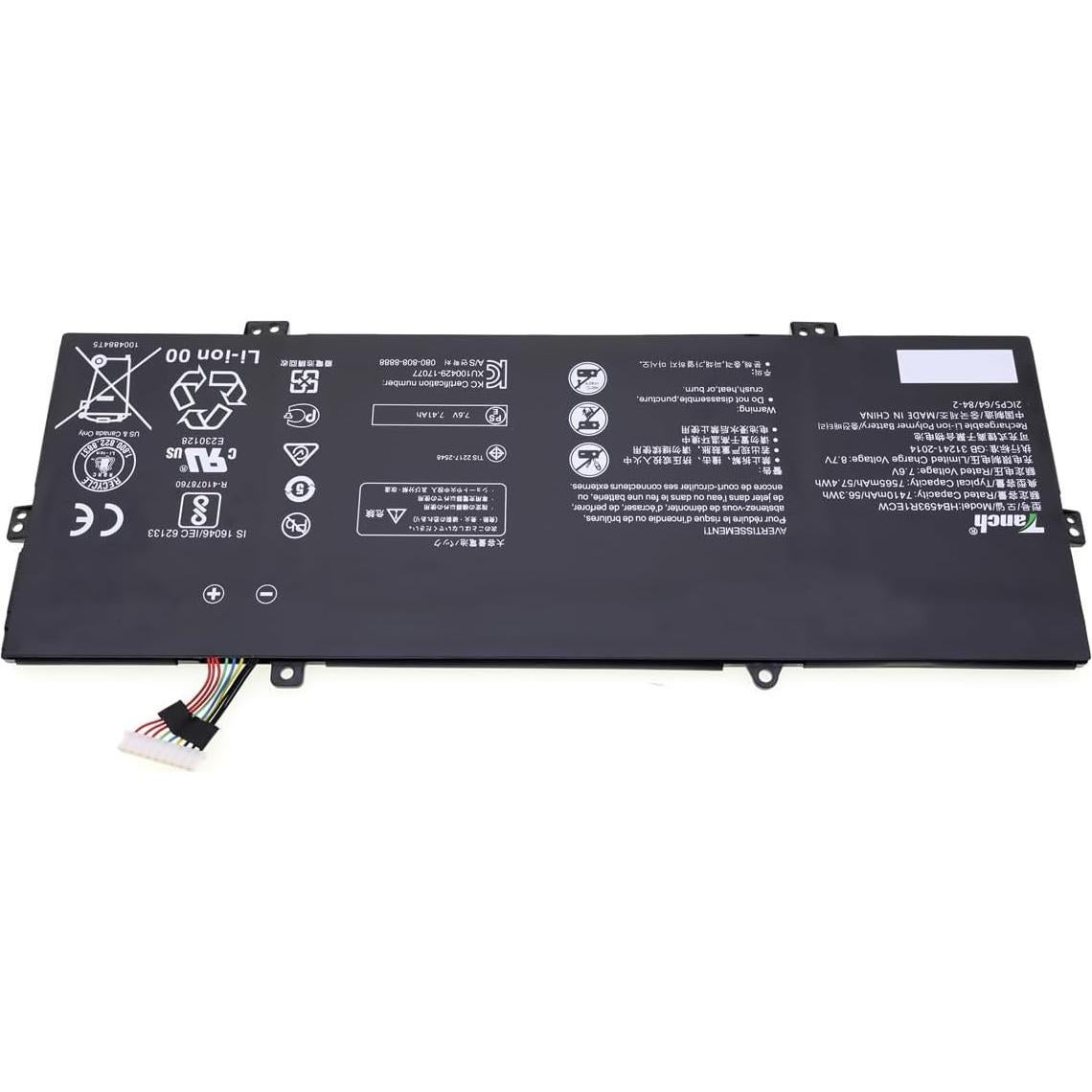 Batería de Laptop Tanch HB4593R1ECW 7565mAh para Huawei Matebook