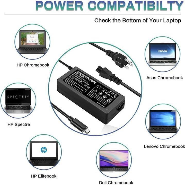 Cargador Rápido USB-C 45W Easy Style para Chromebook