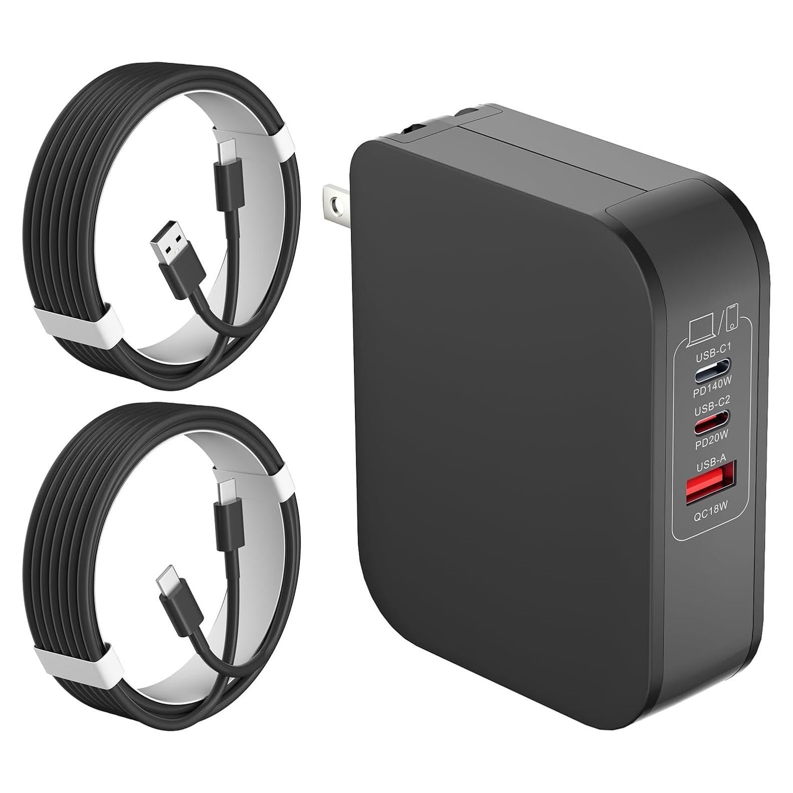 Cargador USB C 160W PDUSBSZ para Laptop y Smartphone