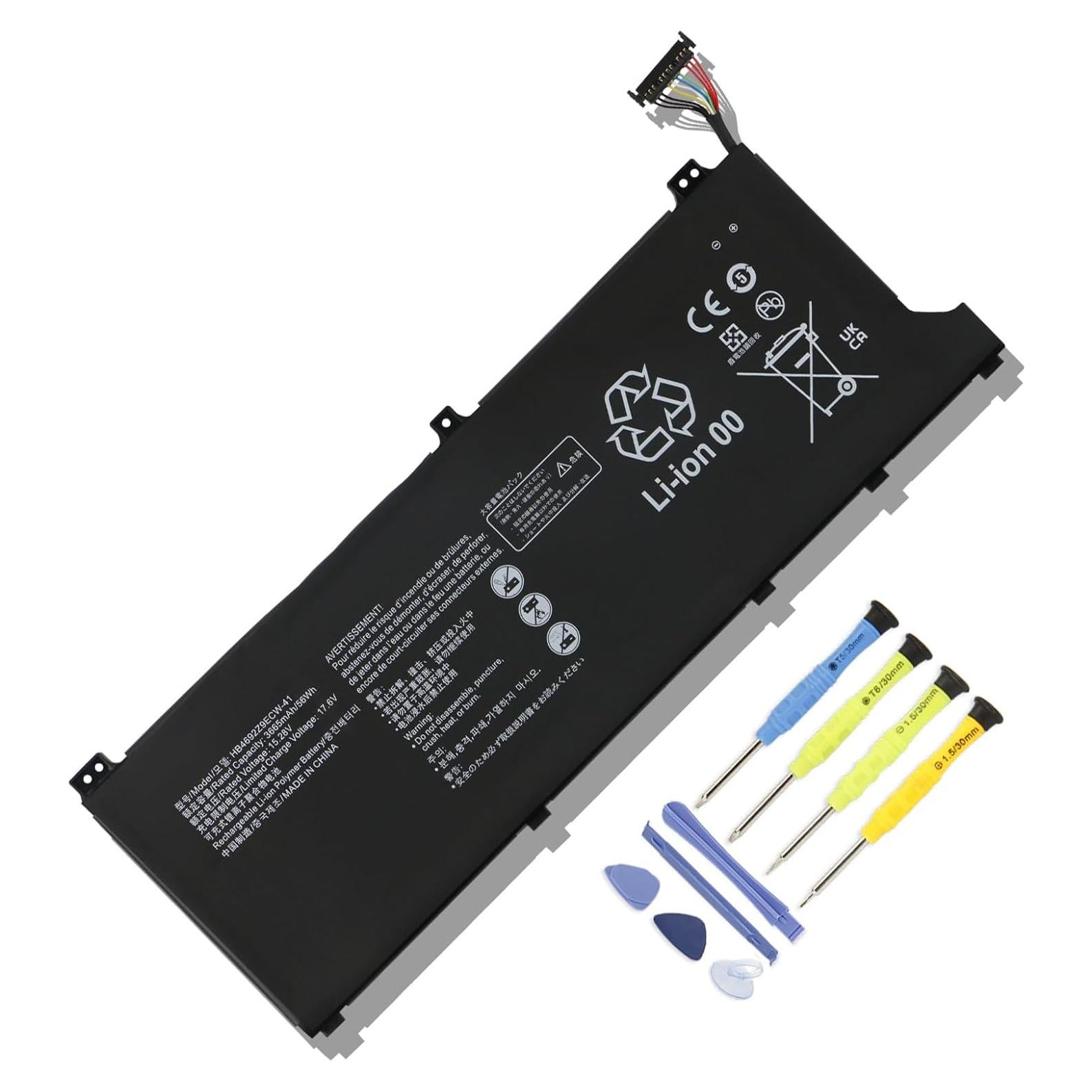 Batería Reemplazo MULS 56Wh 15.28V para Laptop Huawei