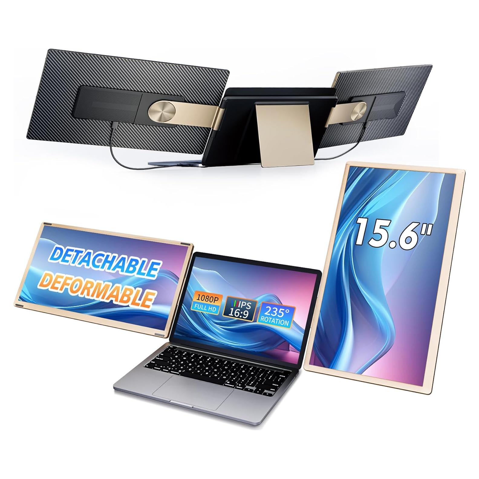 Extensor de Pantalla Triple 15.6" FHD 1080P Baijia