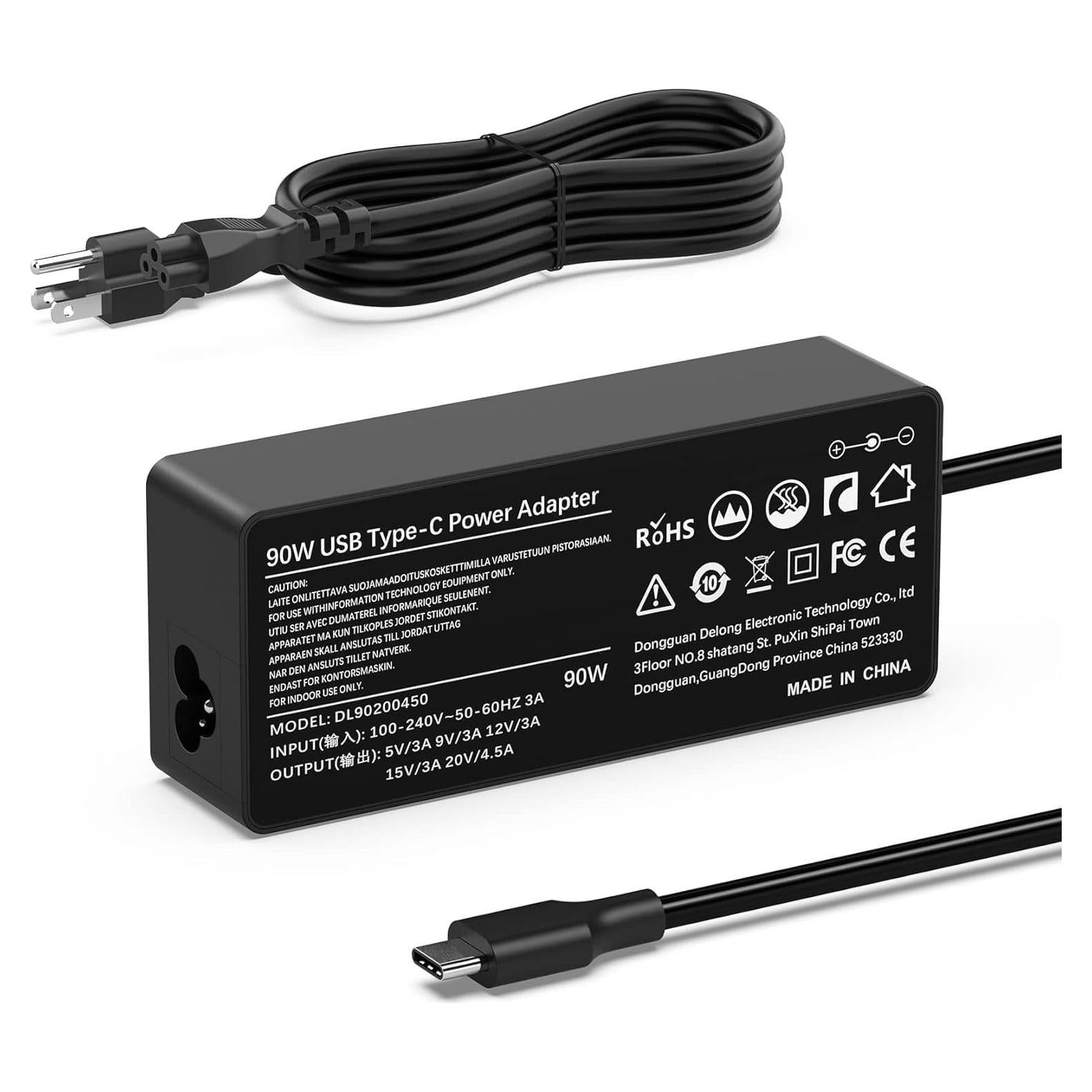 Cargador USB C 90W VUOHOEG para Lenovo ThinkPad y MacBook