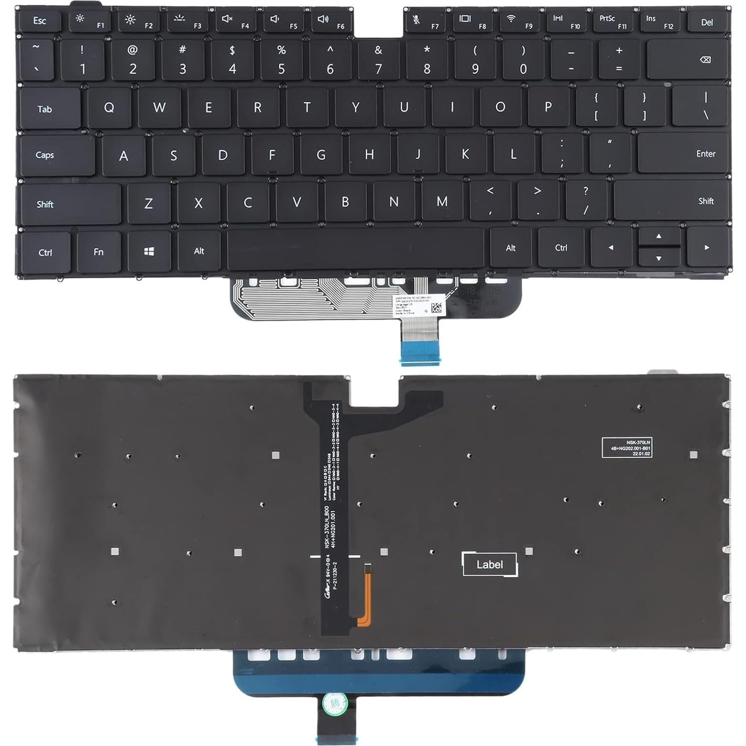 Teclado de Reemplazo Huawei Matebook D14 D15 US Retroiluminado