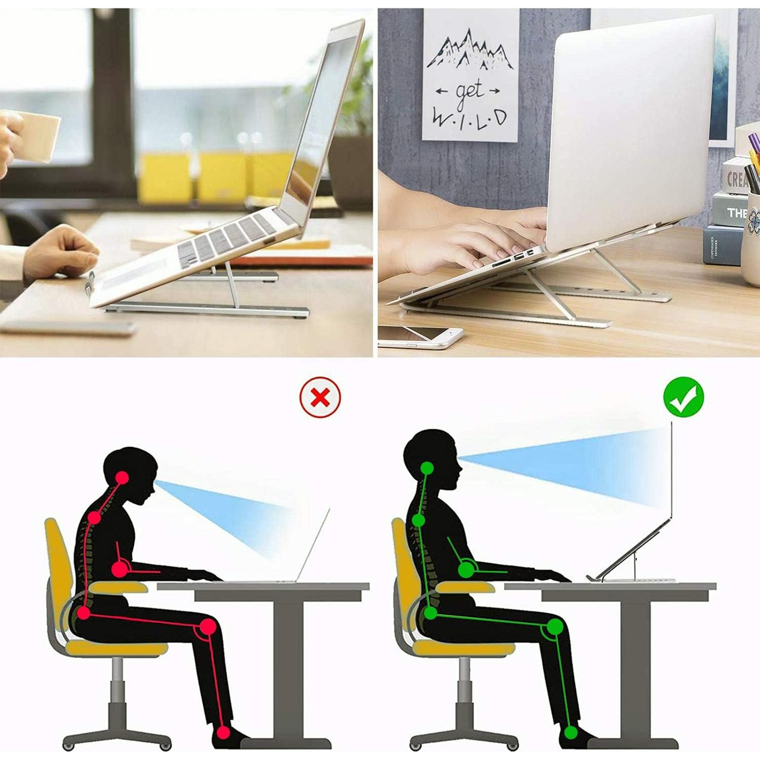 Soporte Ajustable Tek Styz para Huawei MateBook E - Plata