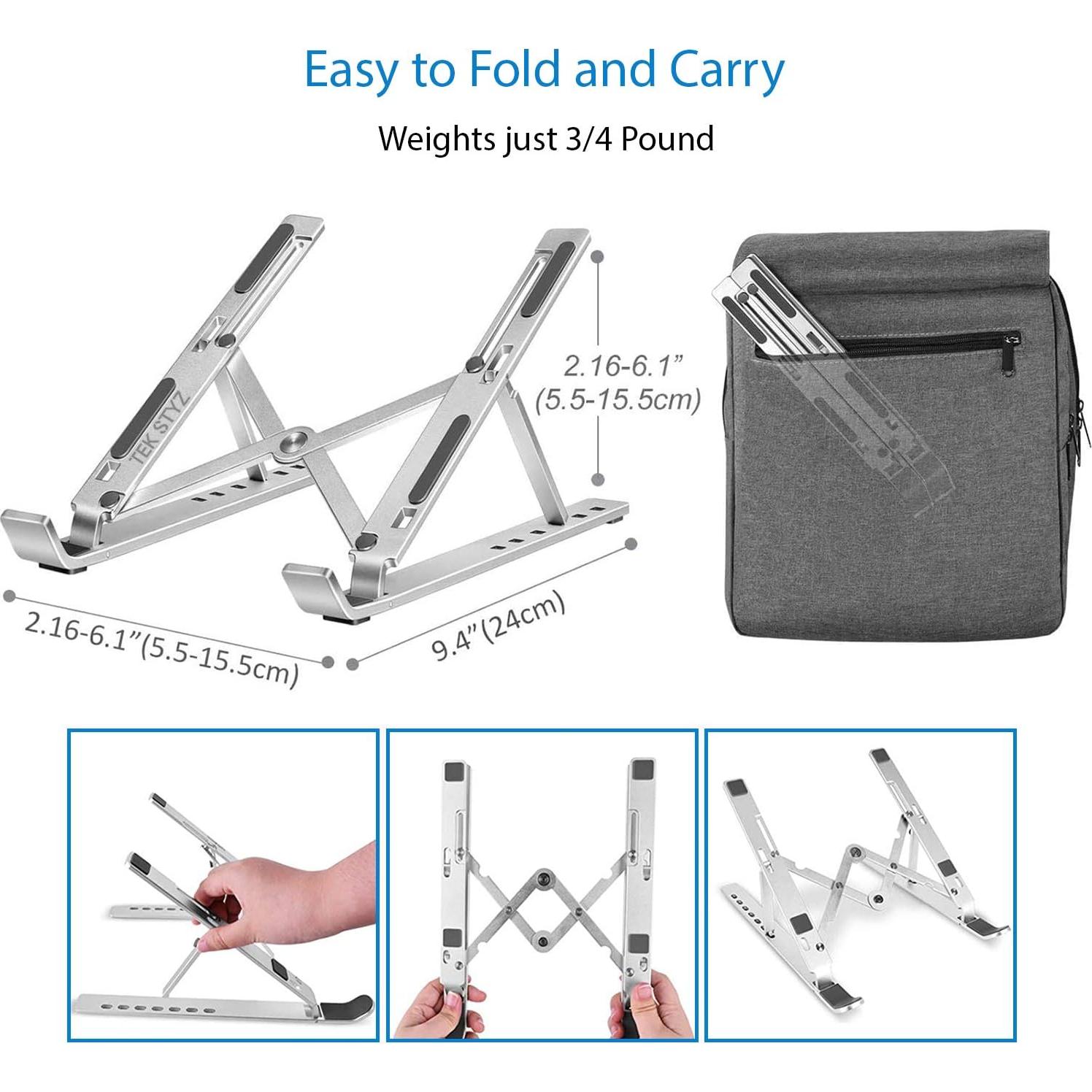 Soporte Ajustable Tek Styz para Huawei MateBook E - Plata