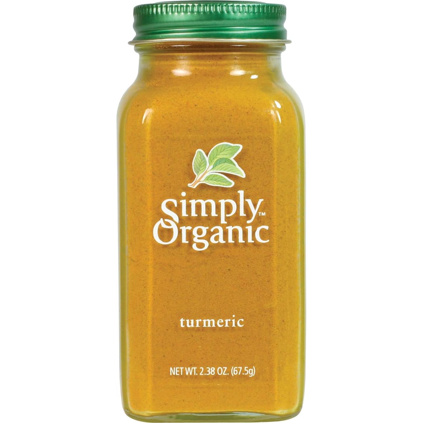 Cúrcuma Molida Simply Organic 67 g - Especia Orgánica